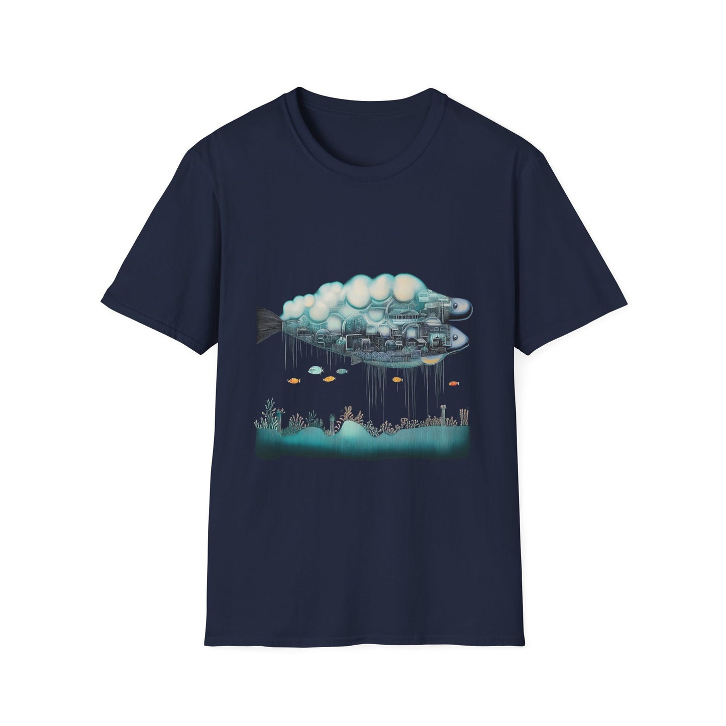 Metropolis Marrow – Surreal Fish City Tee