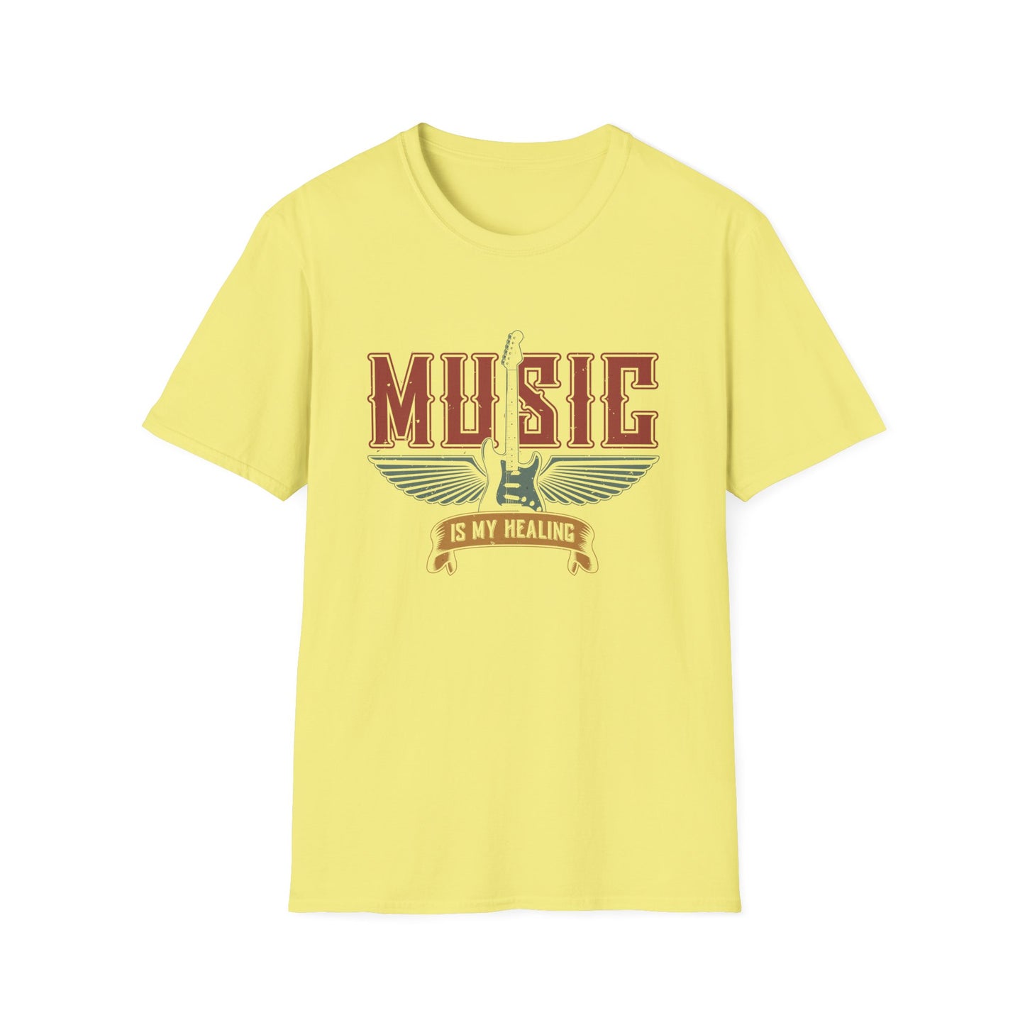“Music Is My Healing” – The Winged Guitar Banner of Rhythm, Restoration & Rock Spirit