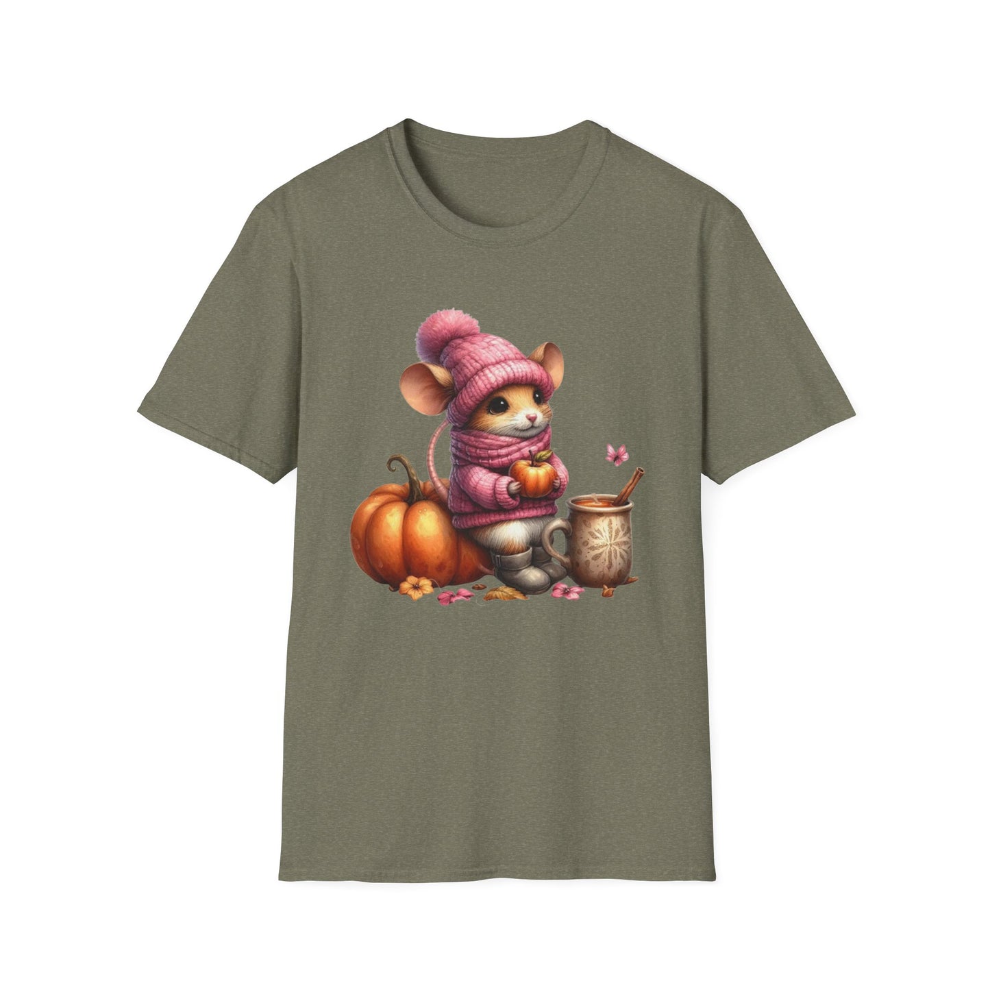 “Autumn Mouse” Tee – Cozy Critter Edition