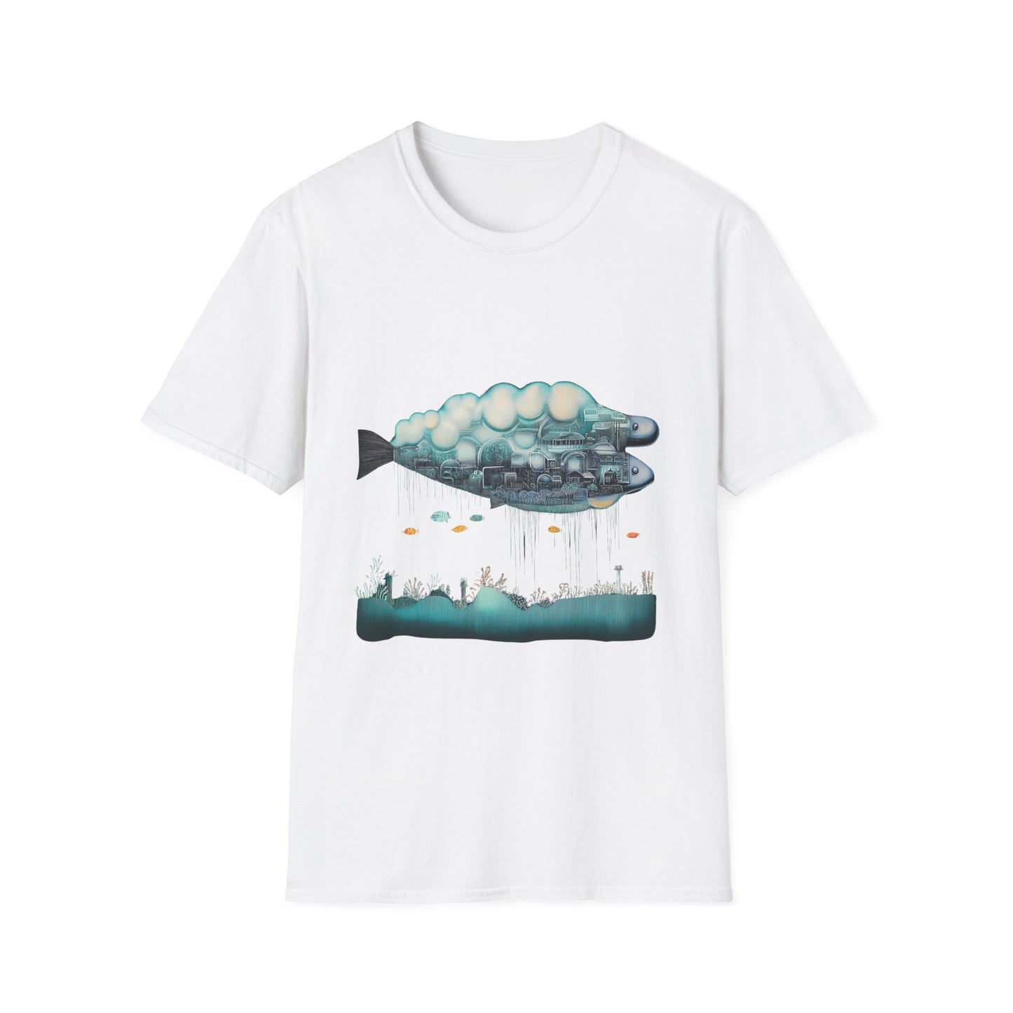 Metropolis Marrow – Surreal Fish City Tee
