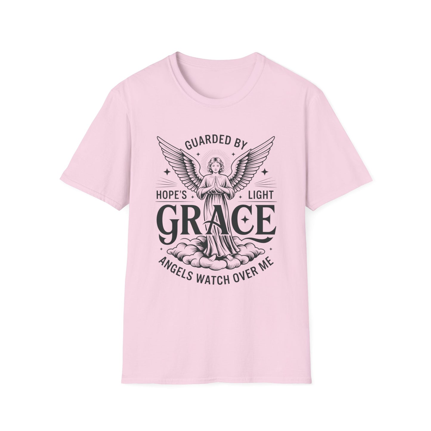 Guarded by Grace – Angel Prayer Tee with Hope & Light