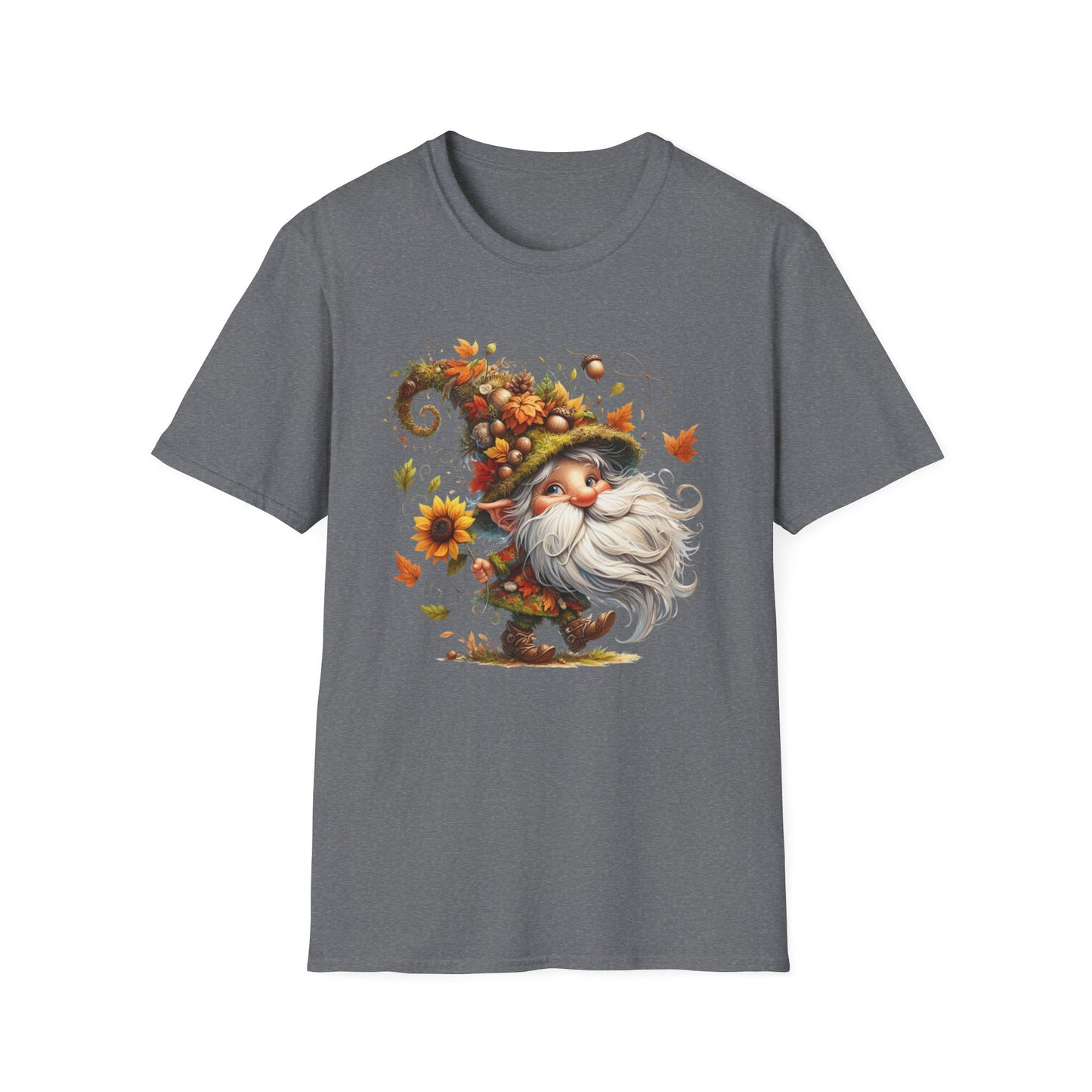“Dancing Gnome” Tee – Sunflower Harvest Edition