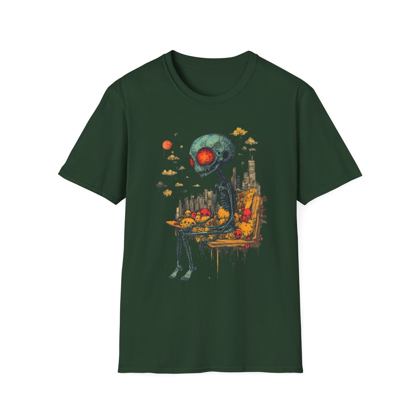 Benchwarmer from Beyond – Alien Skullscape Tee