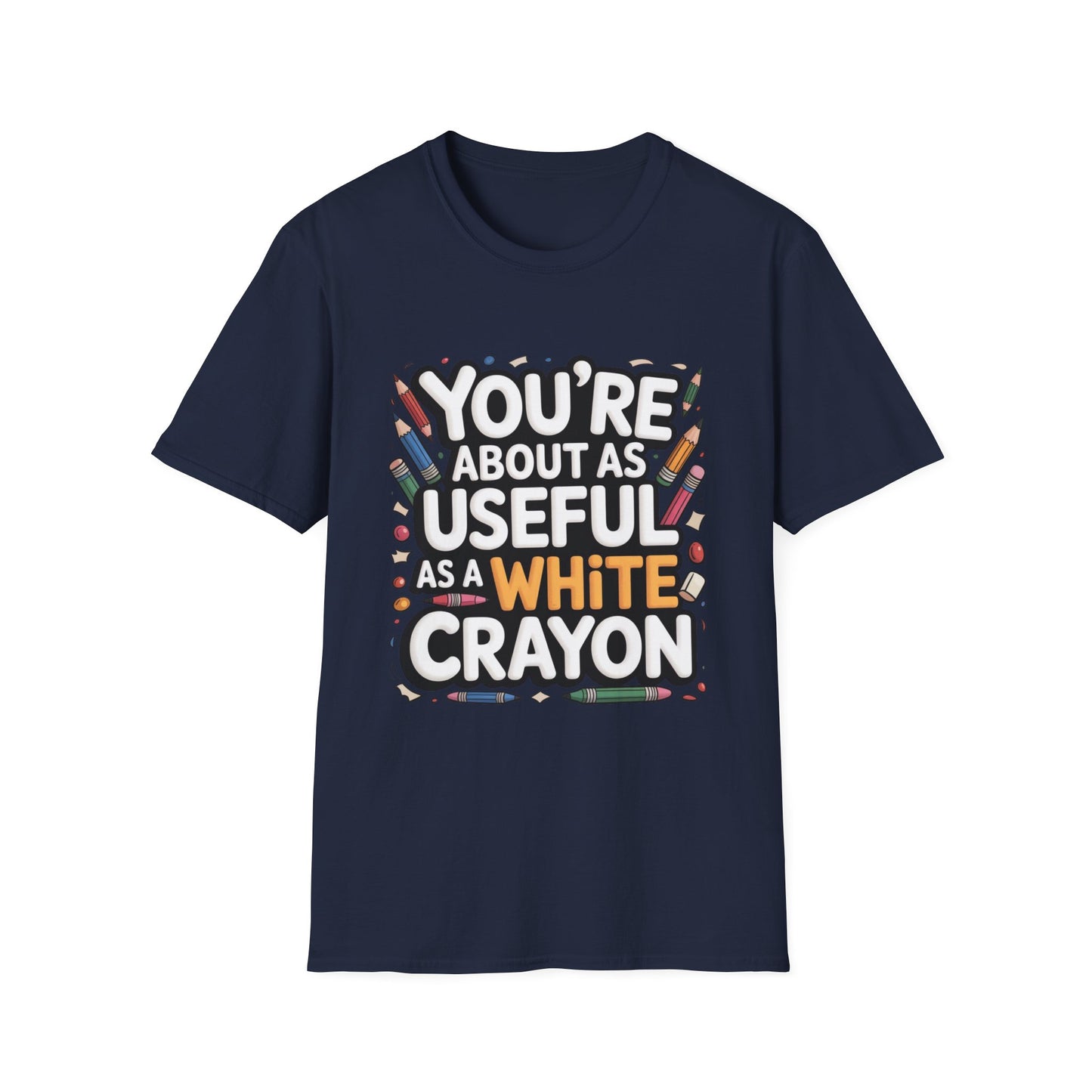 WHITE CRAYON ENERGY – Sarcastic Crayon Tee