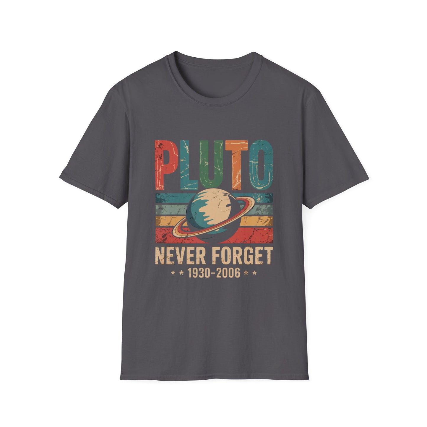 Pluto: Never Forget Vintage Planet Graphic Tee
