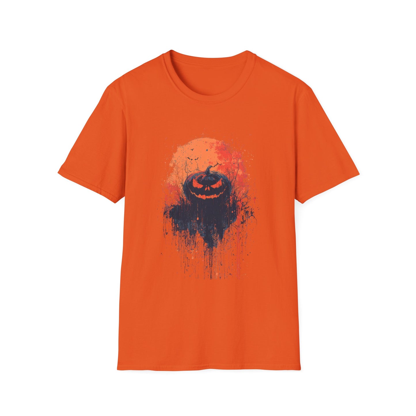 Moonlit Menace Halloween Pumpkin Tee
