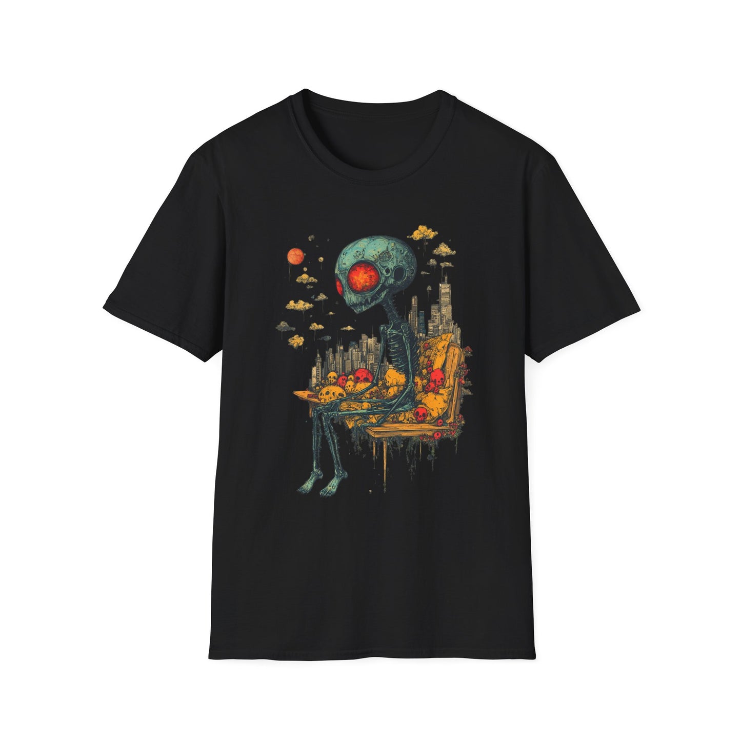 Benchwarmer from Beyond – Alien Skullscape Tee