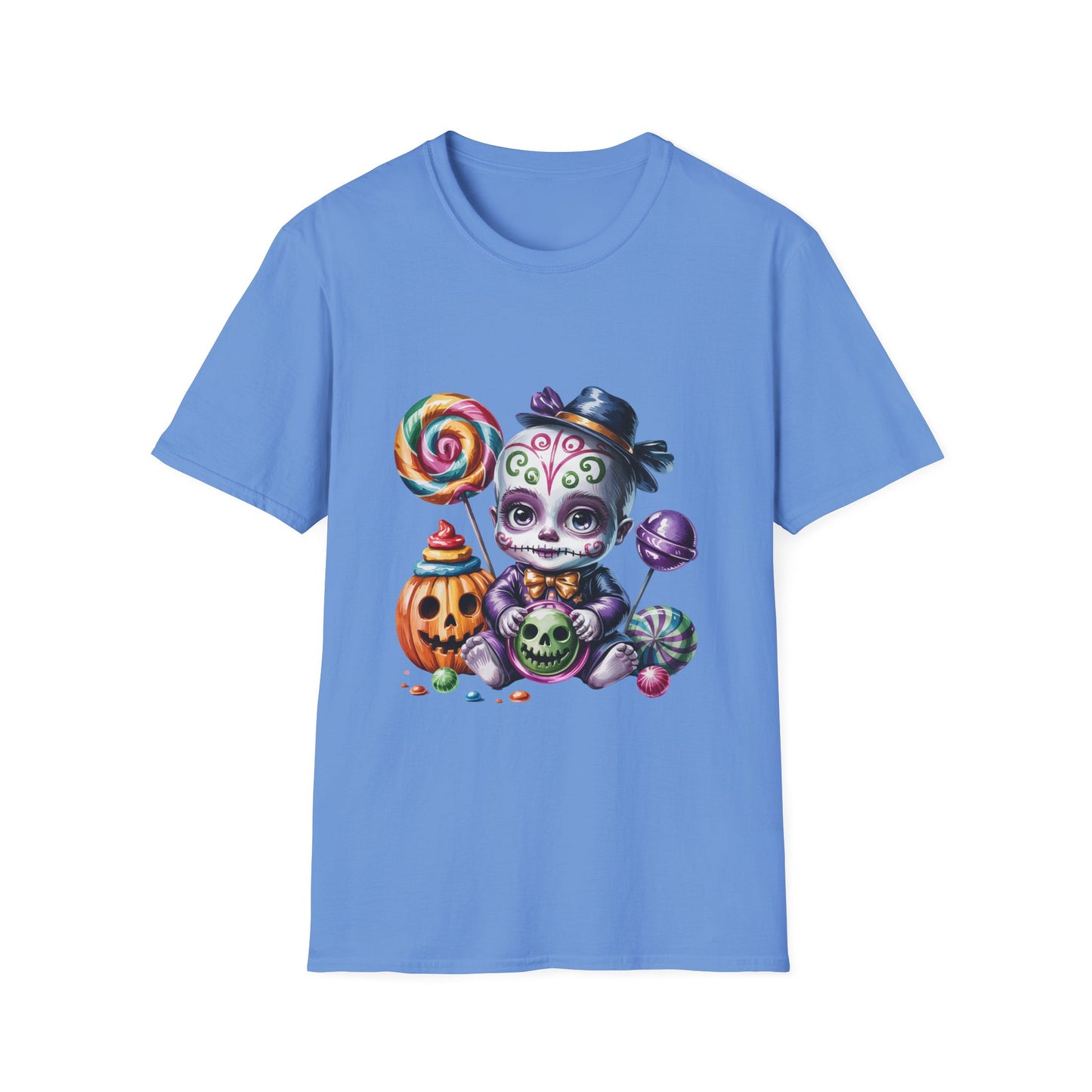 Baby Skeleton Halloween T-Shirt, Spooky Trickster Tee, Sugar Skull Costume Shirt, Halloween Party Top, Day of the Dead Graphic Tee