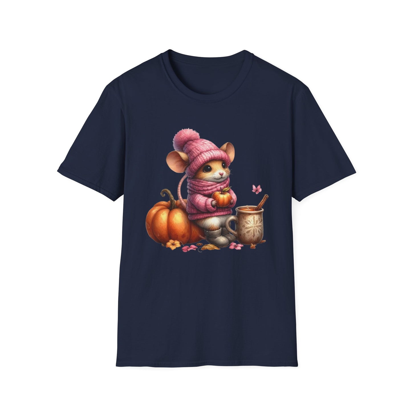 “Autumn Mouse” Tee – Cozy Critter Edition