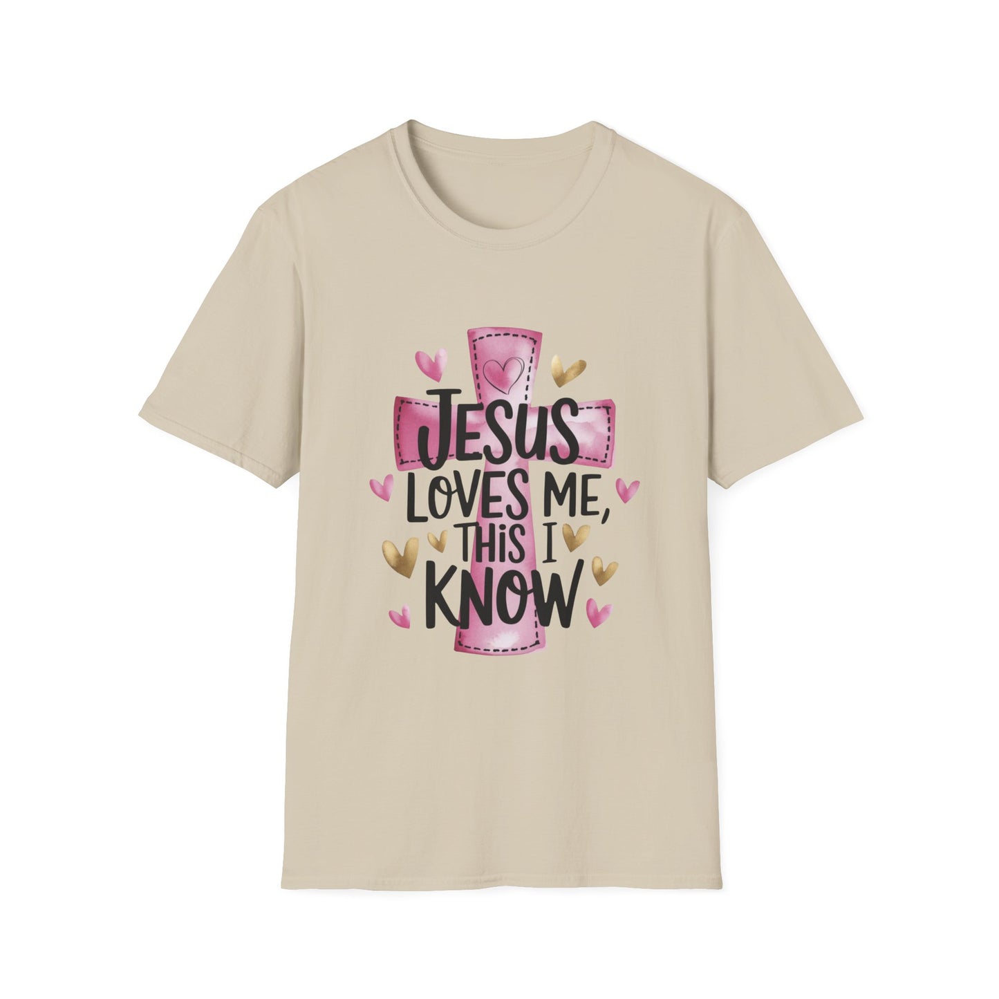 Jesus Loves Me Tee – Heart & Cross Edition
