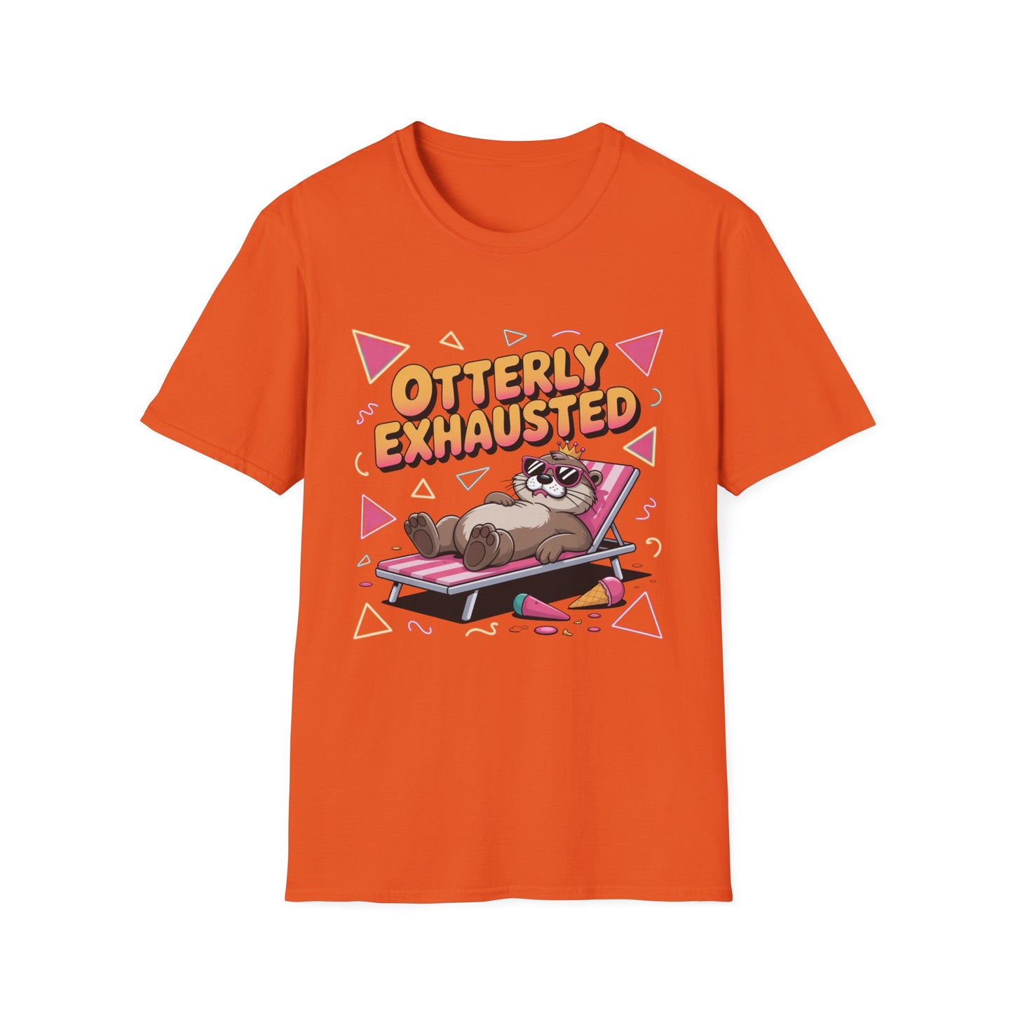 Otterly Exhausted Tee – Crowned, Crashed, and Cute
