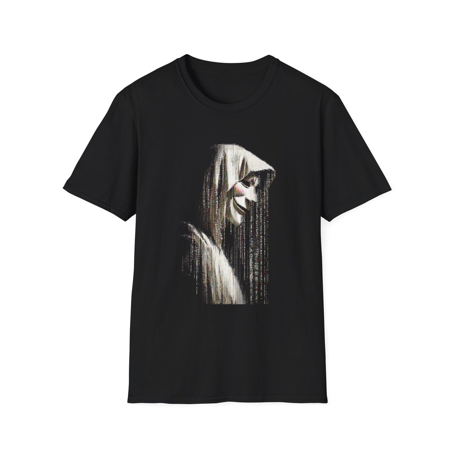 Anonymous Protocol – Glitched Guy Fawkes Hooded Design