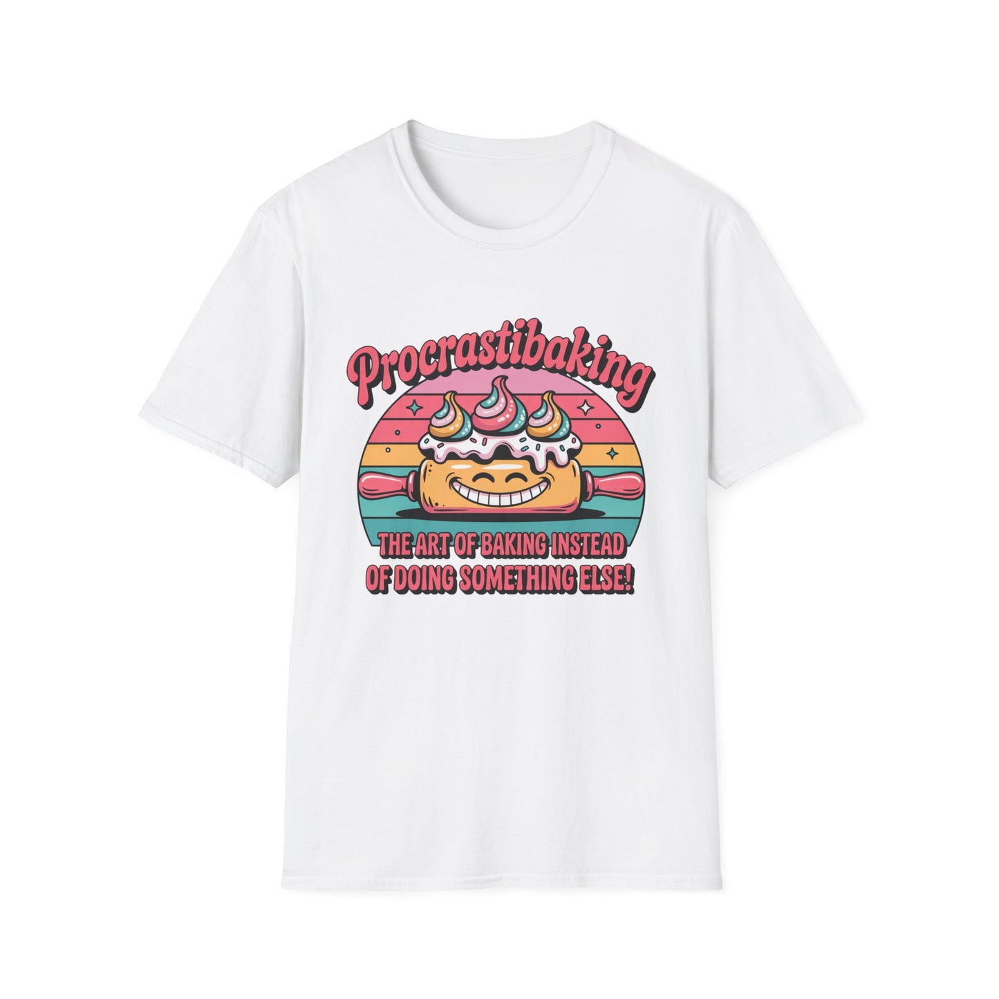 Procrastibaking Tee – Whisk First, Worry Later