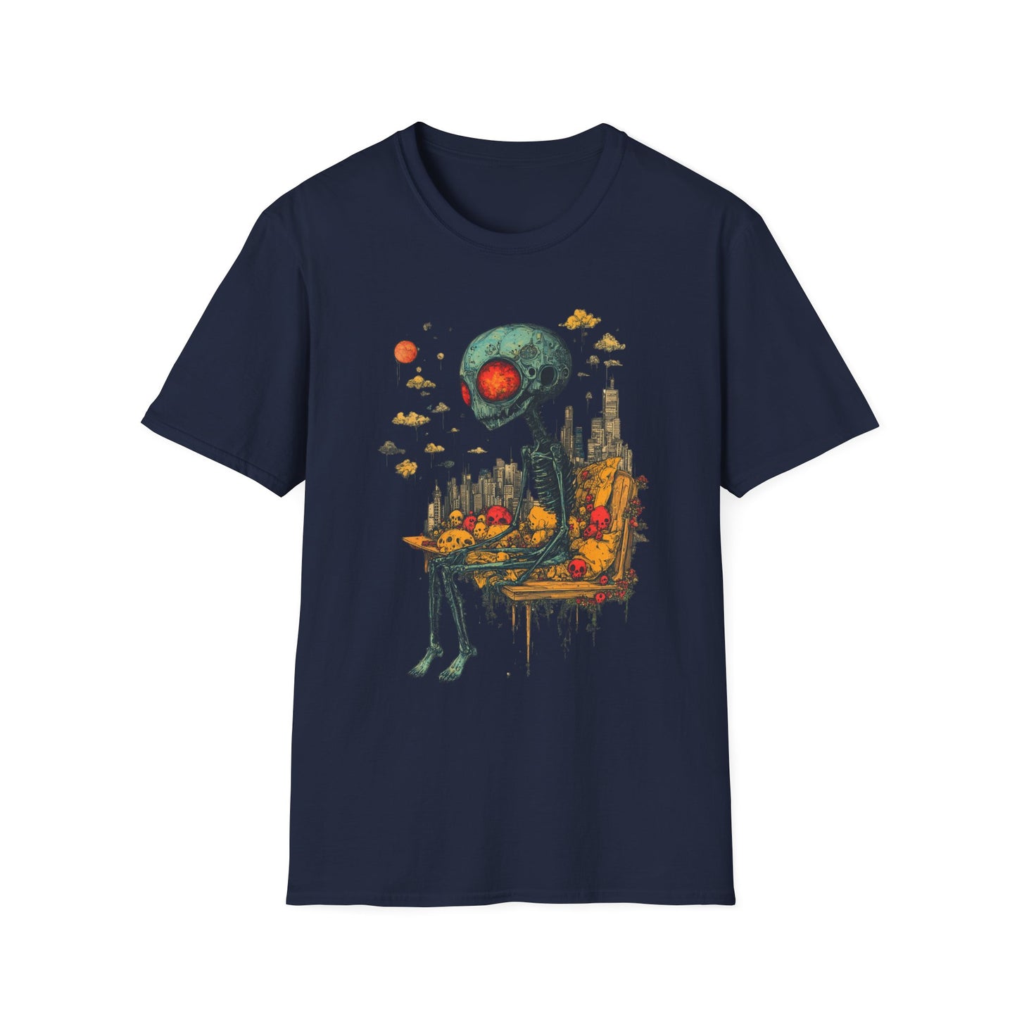 Benchwarmer from Beyond – Alien Skullscape Tee