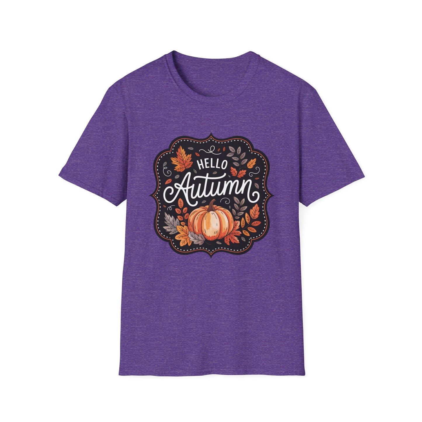 “Hello Autumn” Tee – Pumpkin & Leaves Edition