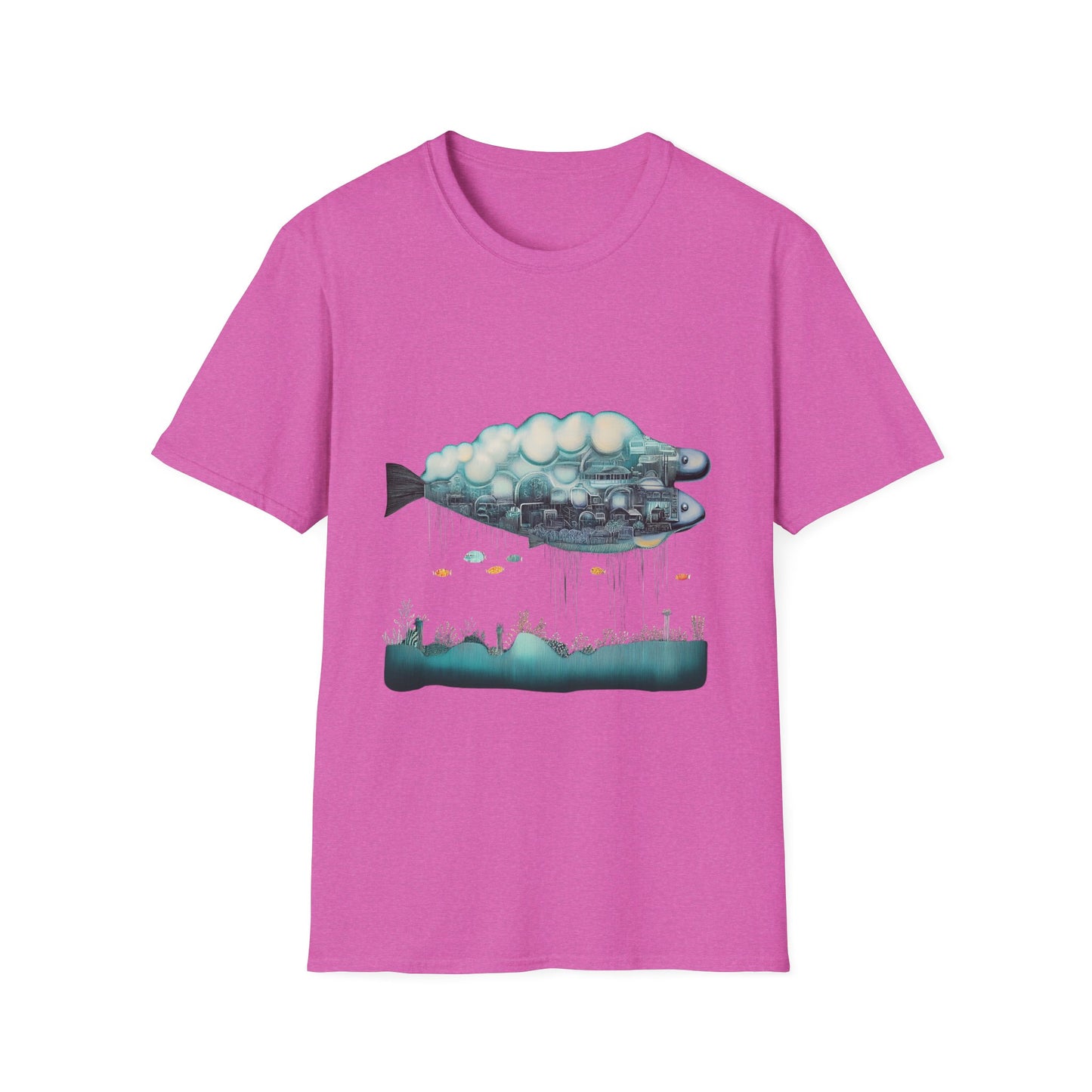 Metropolis Marrow – Surreal Fish City Tee