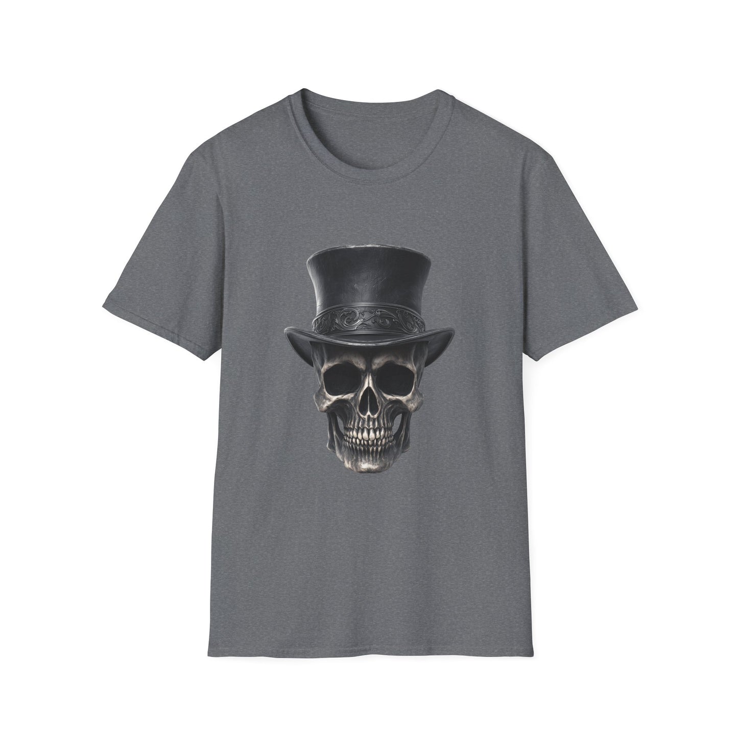Dapper ‘Til Death – Gothic Skull Top Hat Tee