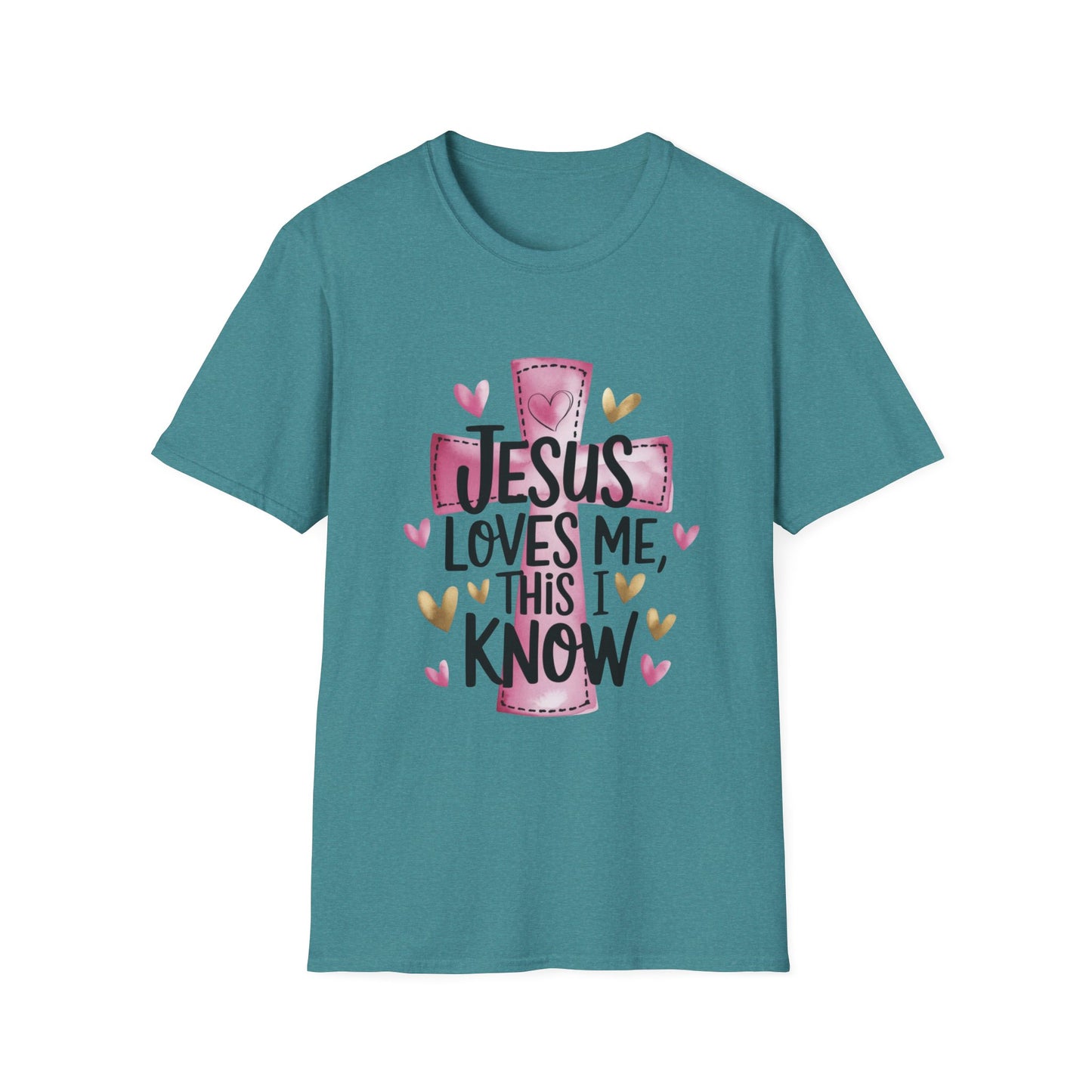 Jesus Loves Me Tee – Heart & Cross Edition