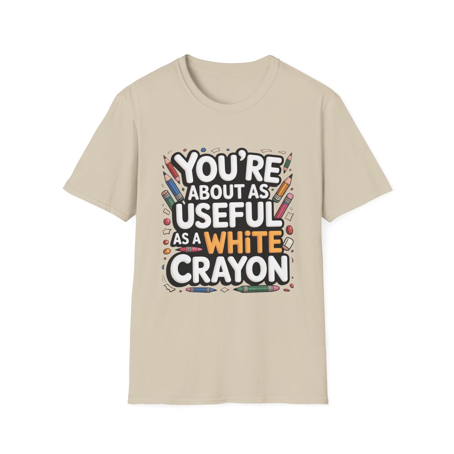 WHITE CRAYON ENERGY – Sarcastic Crayon Tee