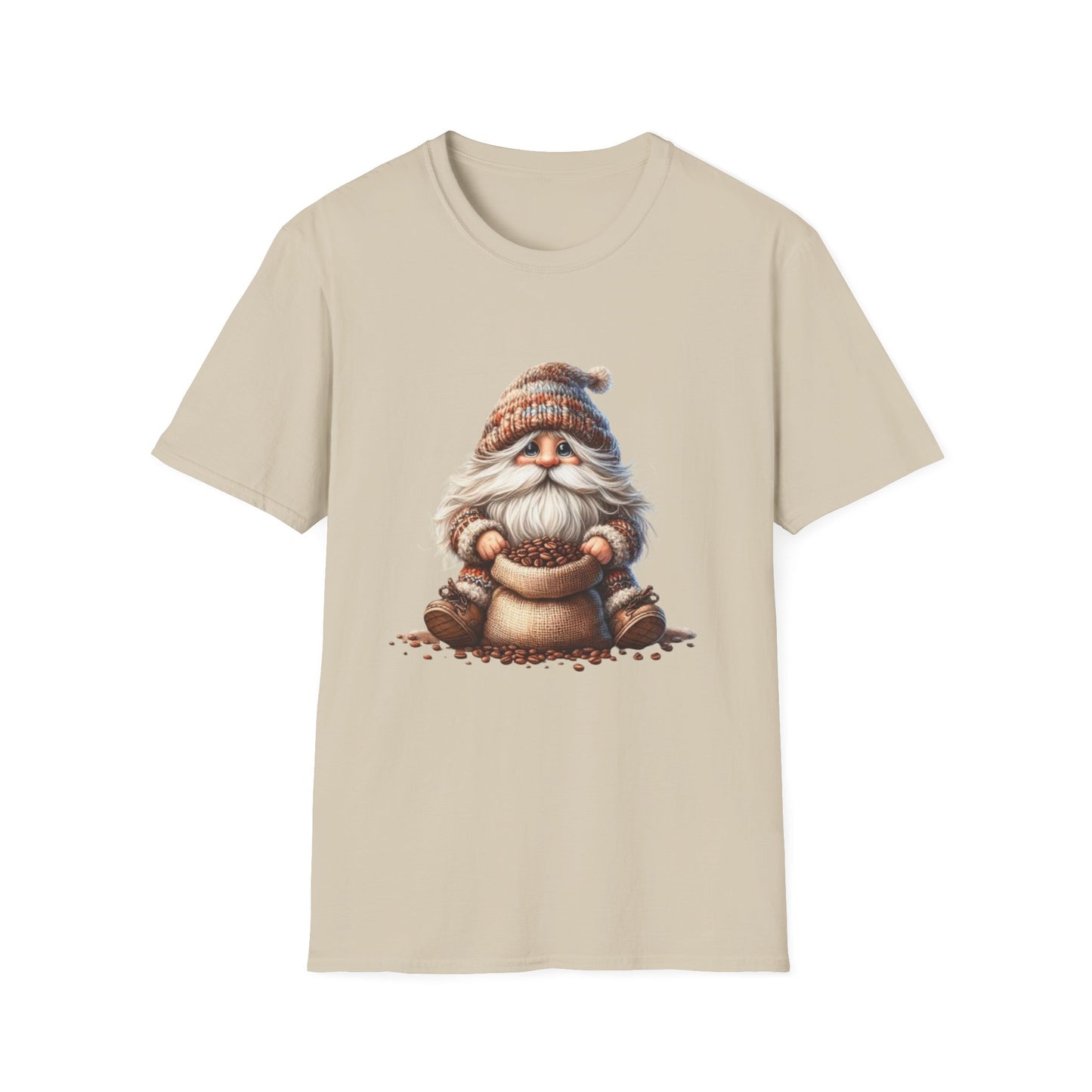 “Coffee Bean Gnome” Tee – Brewed & Bearded Edition