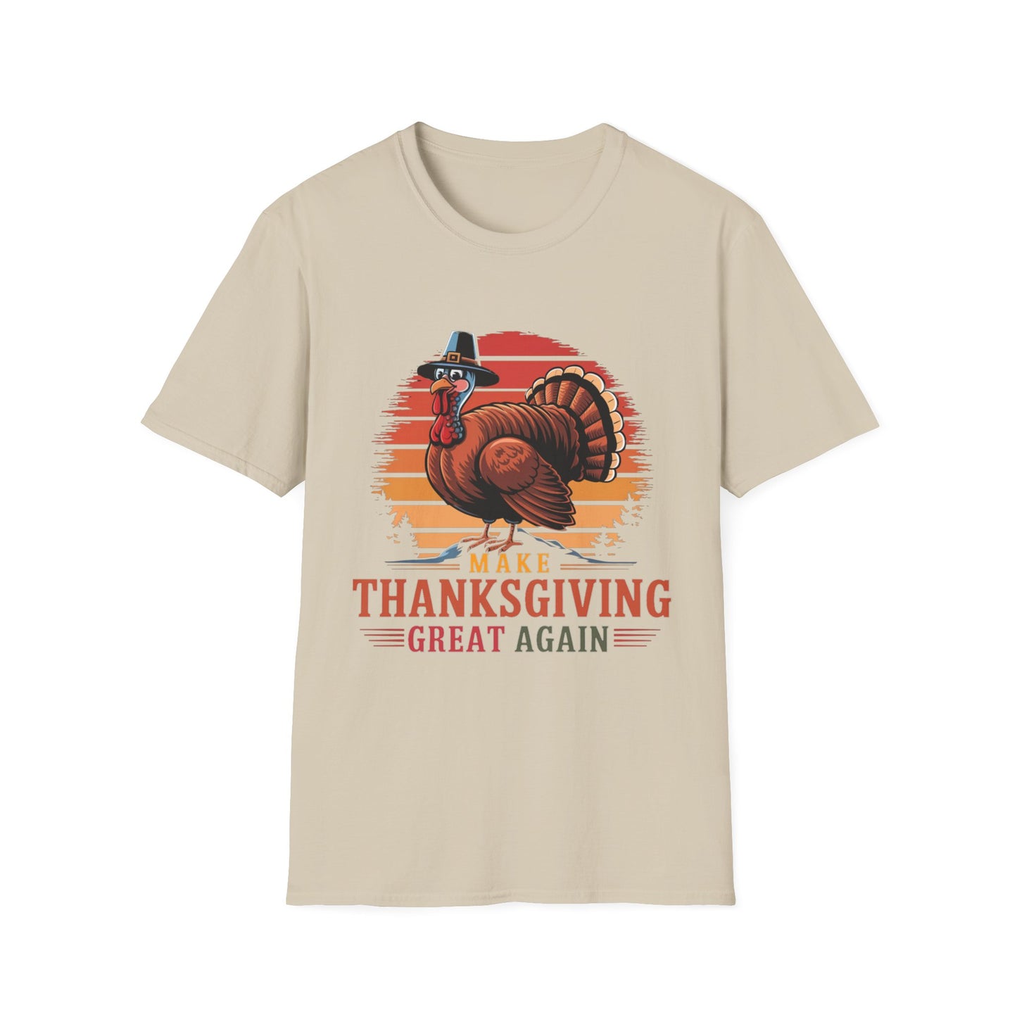 Make Thanksgiving Great Again – Pilgrim Turkey Edition Short Sleeve Tee