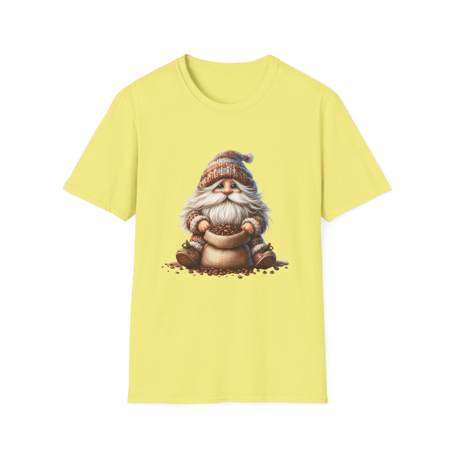 “Coffee Bean Gnome” Tee – Brewed & Bearded Edition