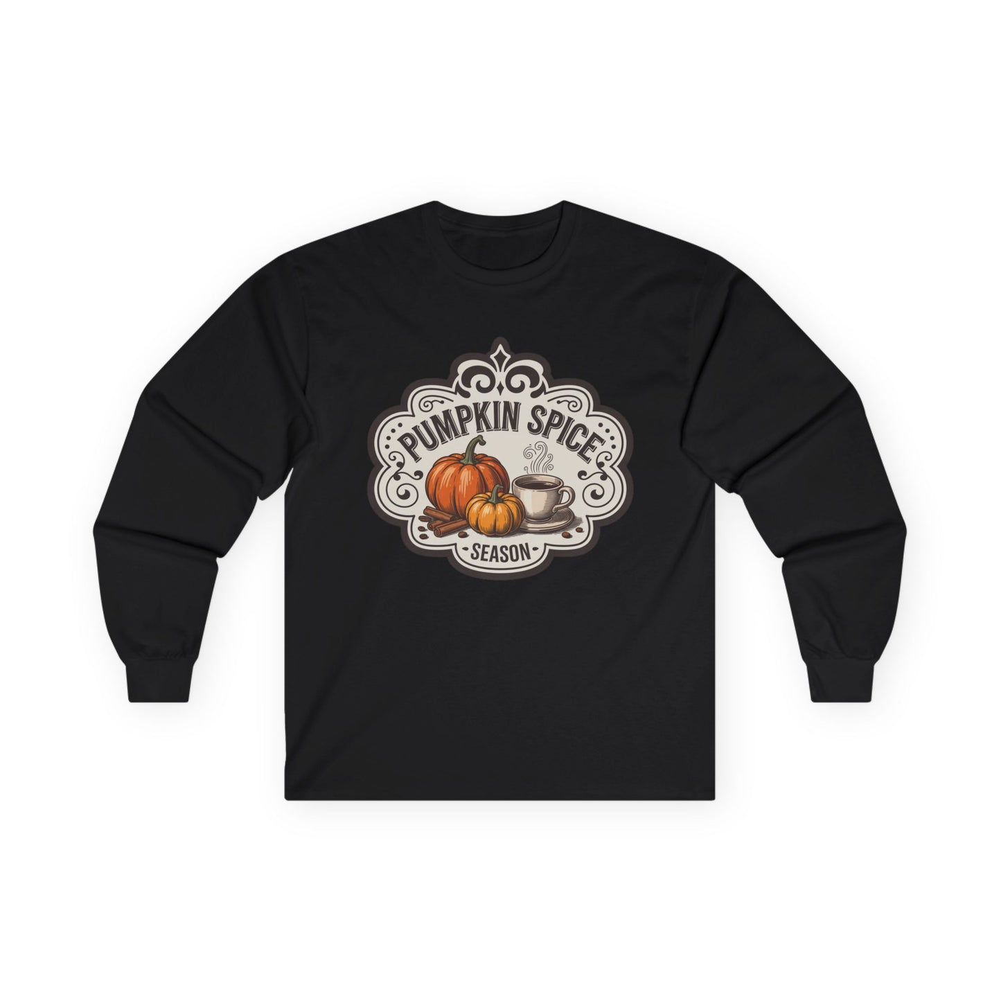 “Pumpkin Spice Season” Long Sleeve Tee – Vintage Brew Edition