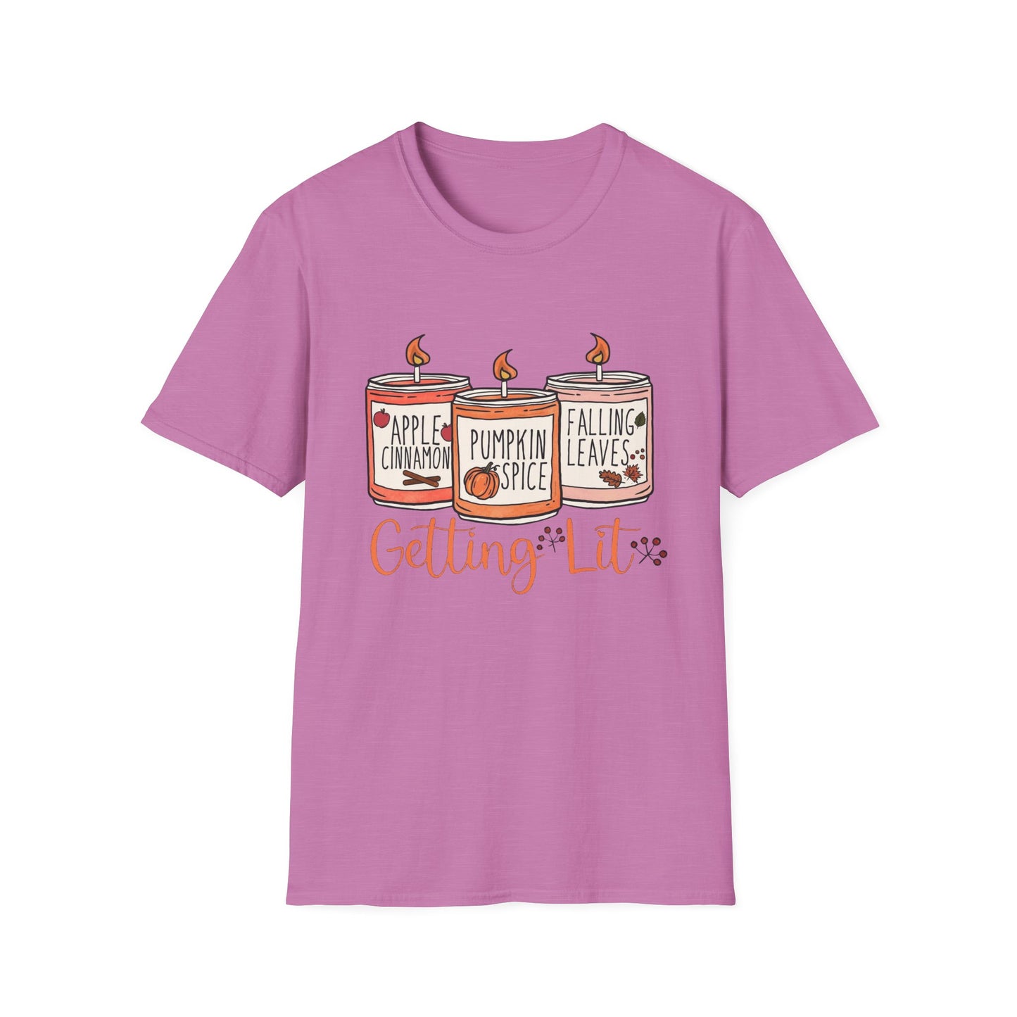 “Getting Lit” Tee – Fall Candle Trio Edition