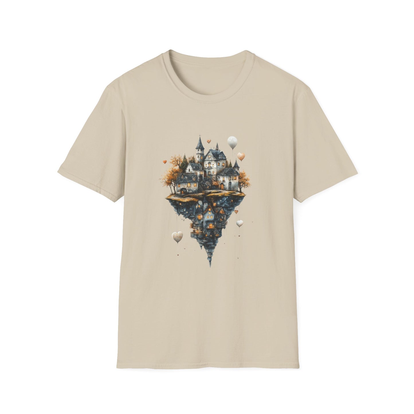 Heartlift Village – Floating Island Fantasy Tee