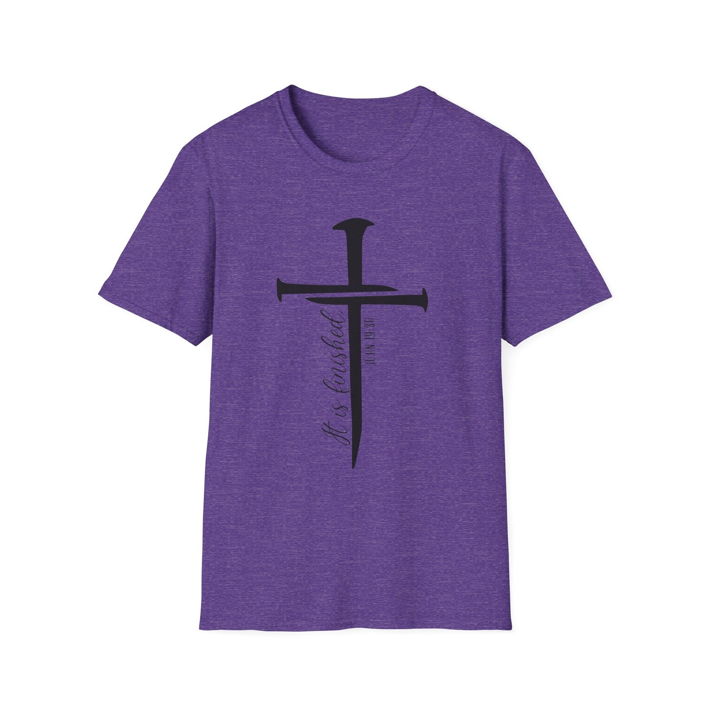 It Is Finished Tee – John 19:30 Nail Cross Edition