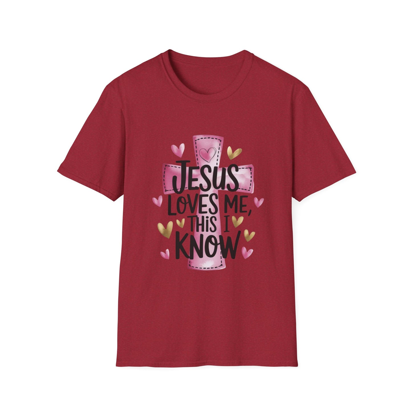 Jesus Loves Me Tee – Heart & Cross Edition