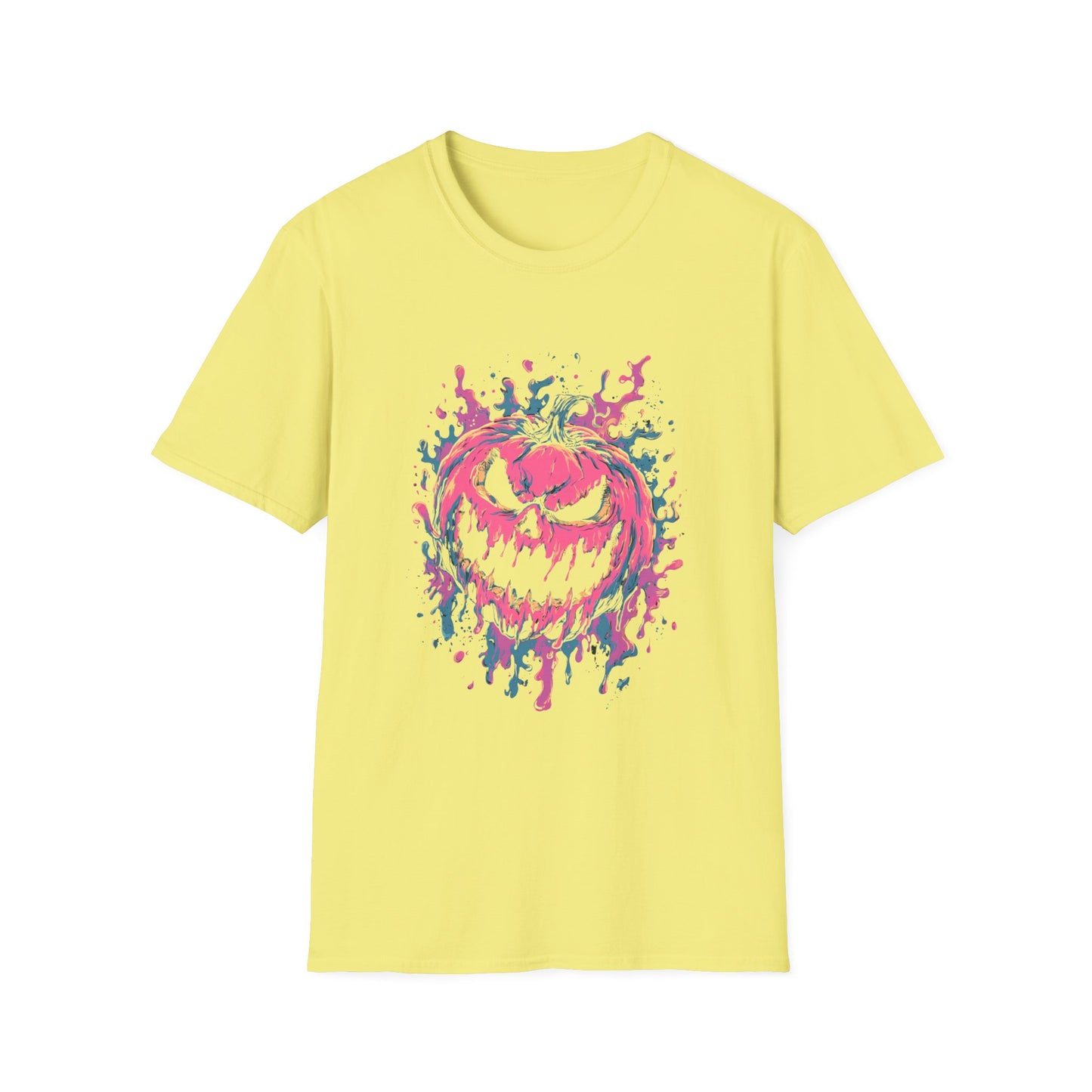 Neon Pumpkin Halloween Tee