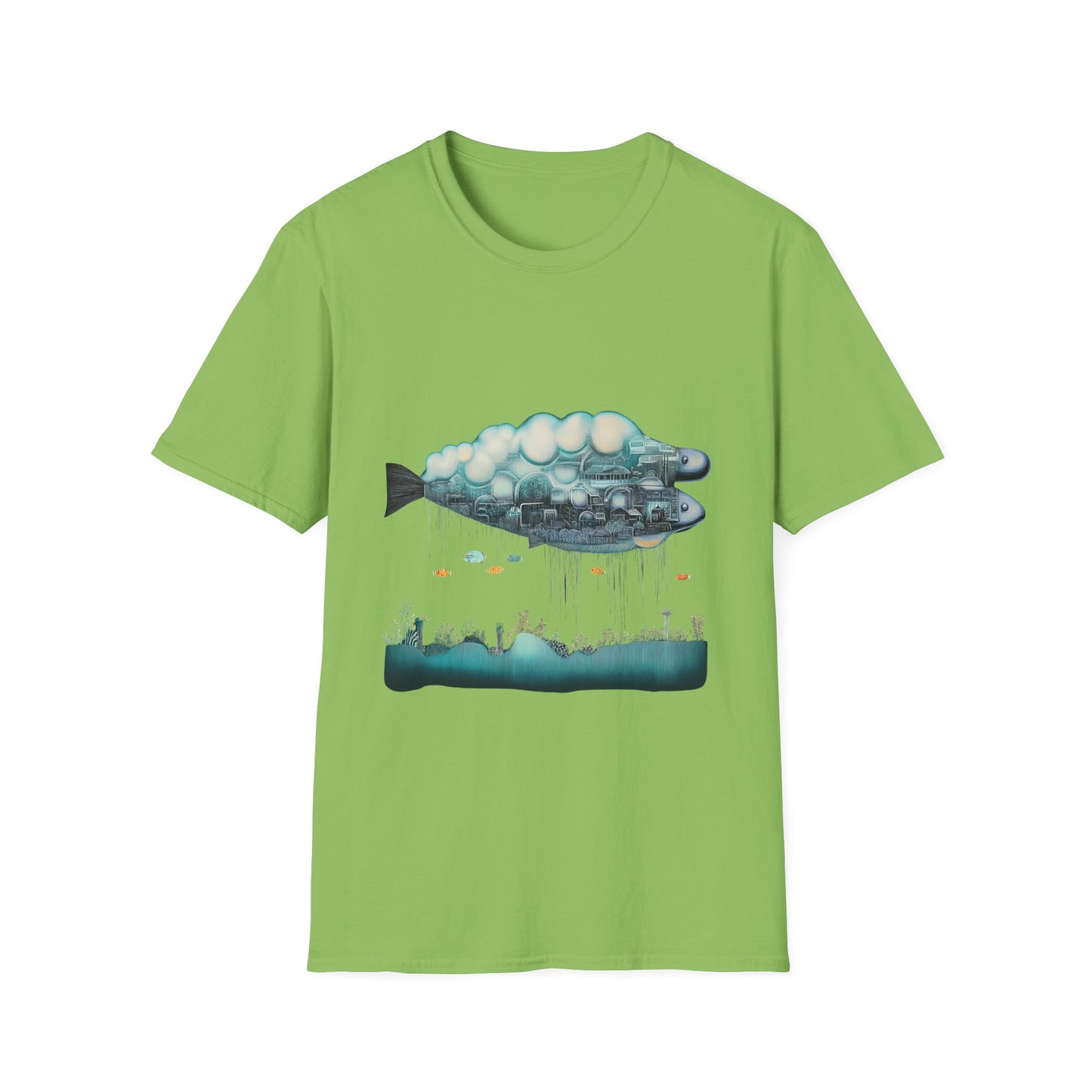 Metropolis Marrow – Surreal Fish City Tee