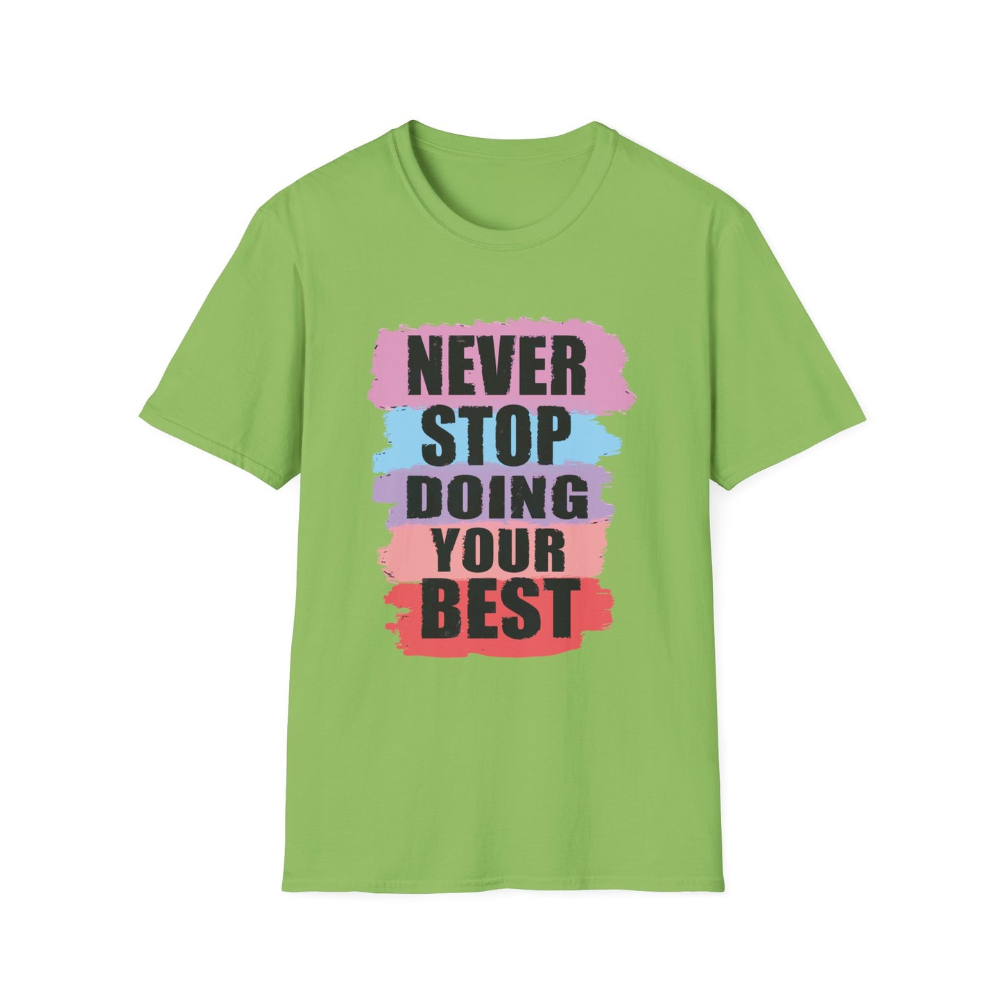 Never Stop Inspirational Graphic Tee