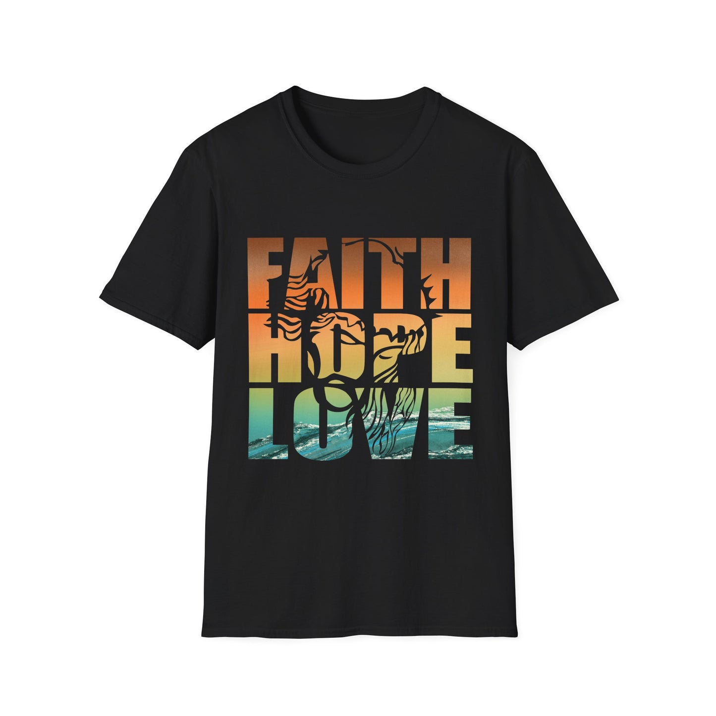 Faith Hope Love Tee – Lion of Strength Edition