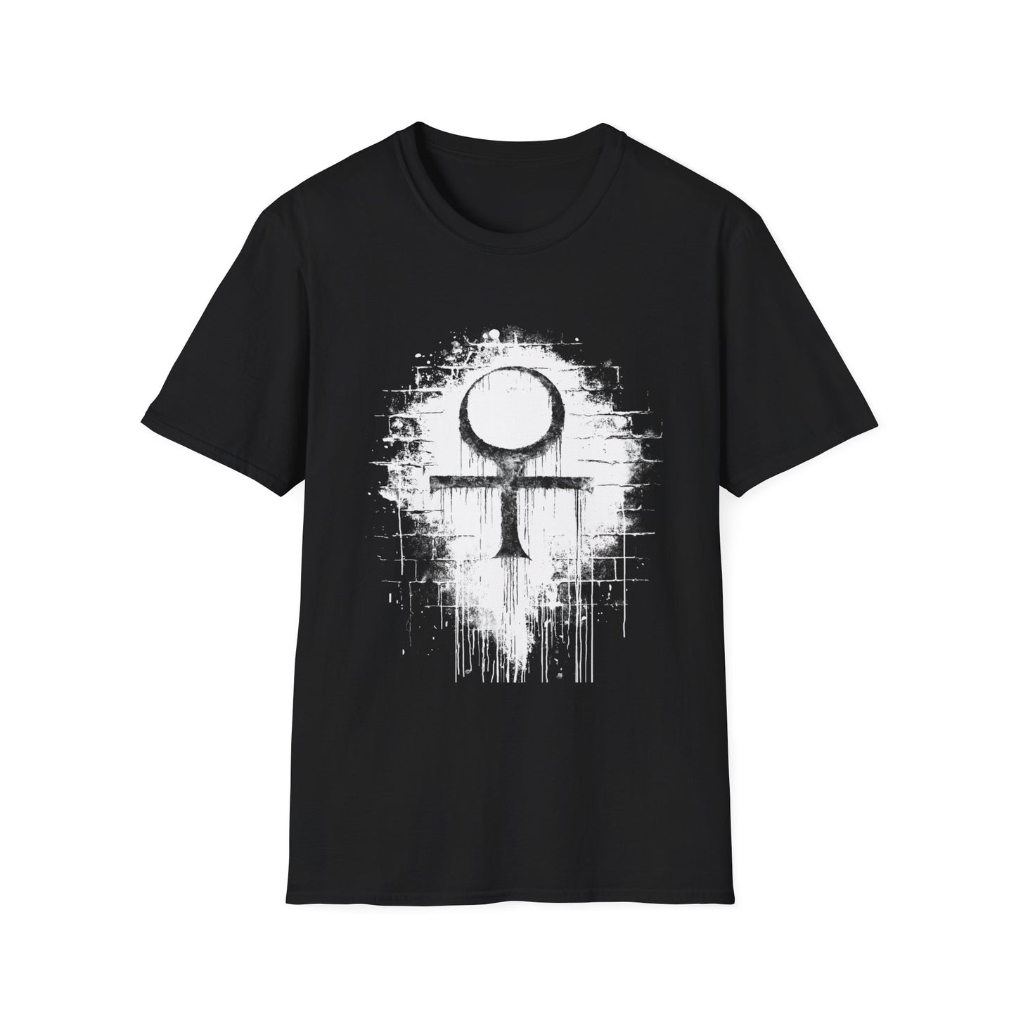 Life Eternal Distressed Christian Cross Emblem Tee