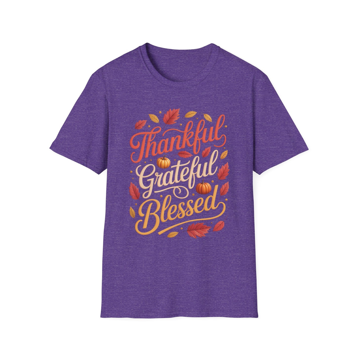 Thankful. Grateful. Blessed. Short Sleeve Tee