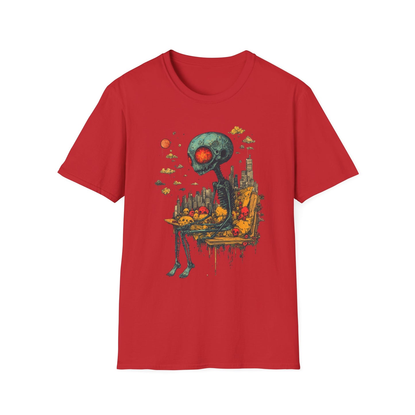 Benchwarmer from Beyond – Alien Skullscape Tee