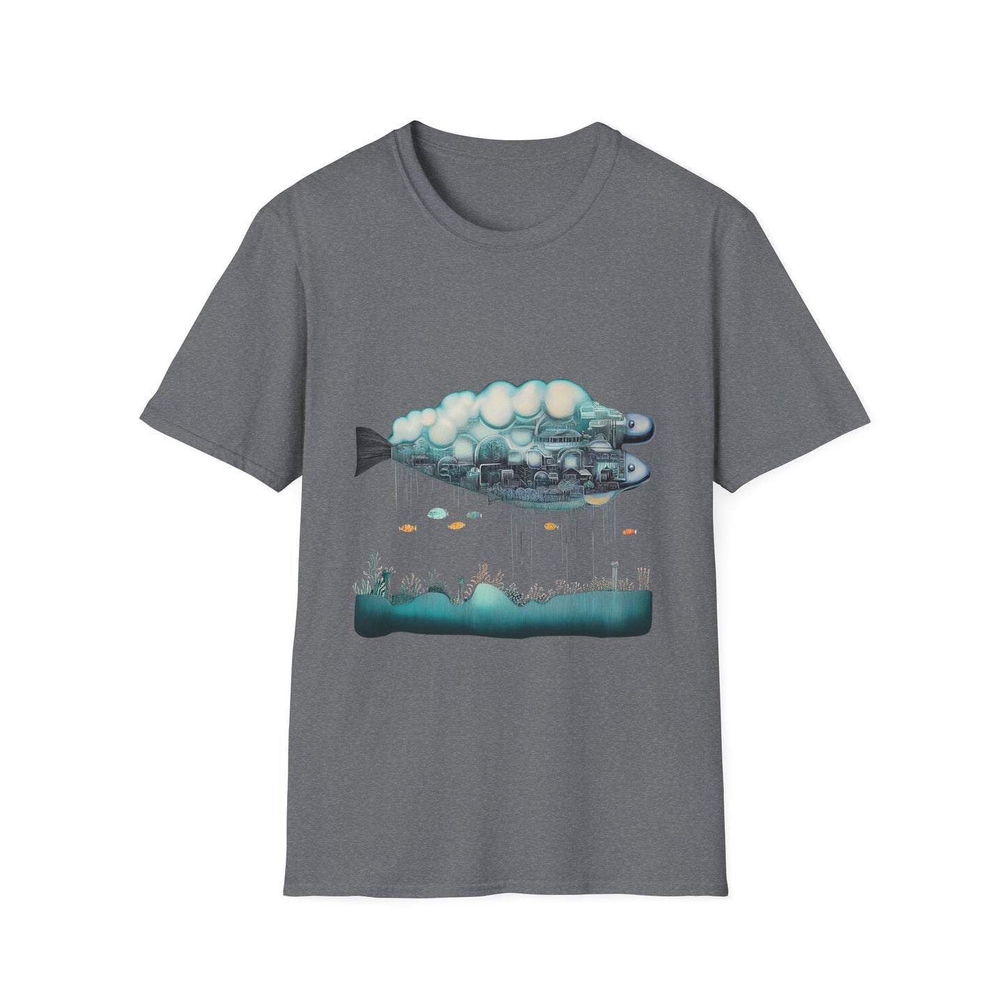 Metropolis Marrow – Surreal Fish City Tee