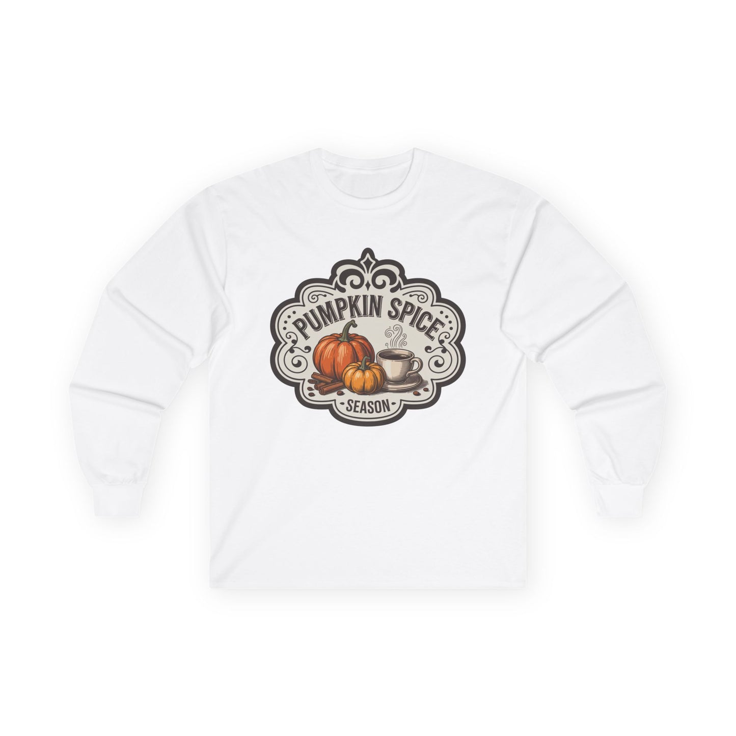 “Pumpkin Spice Season” Long Sleeve Tee – Vintage Brew Edition