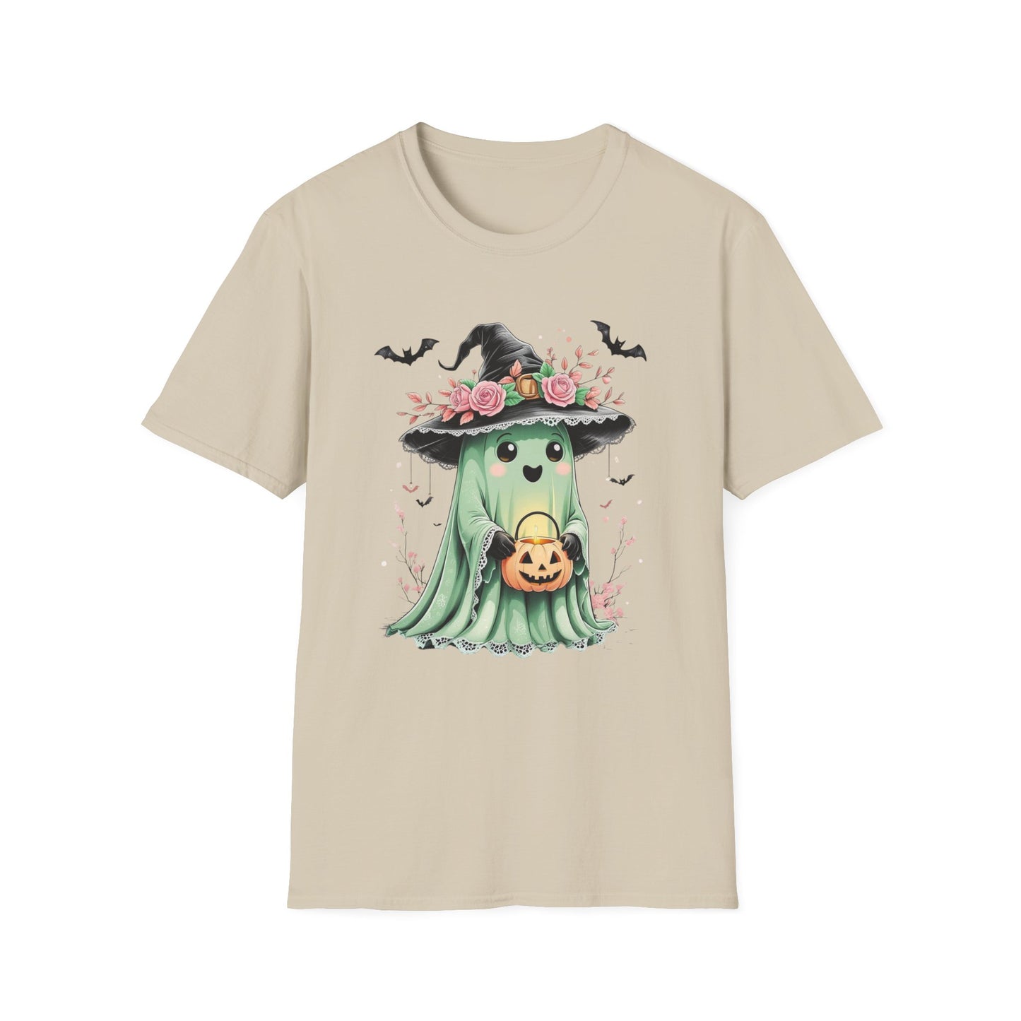 “Masquerade Ghost” Tee – Mint & Midnight Bloom Edition