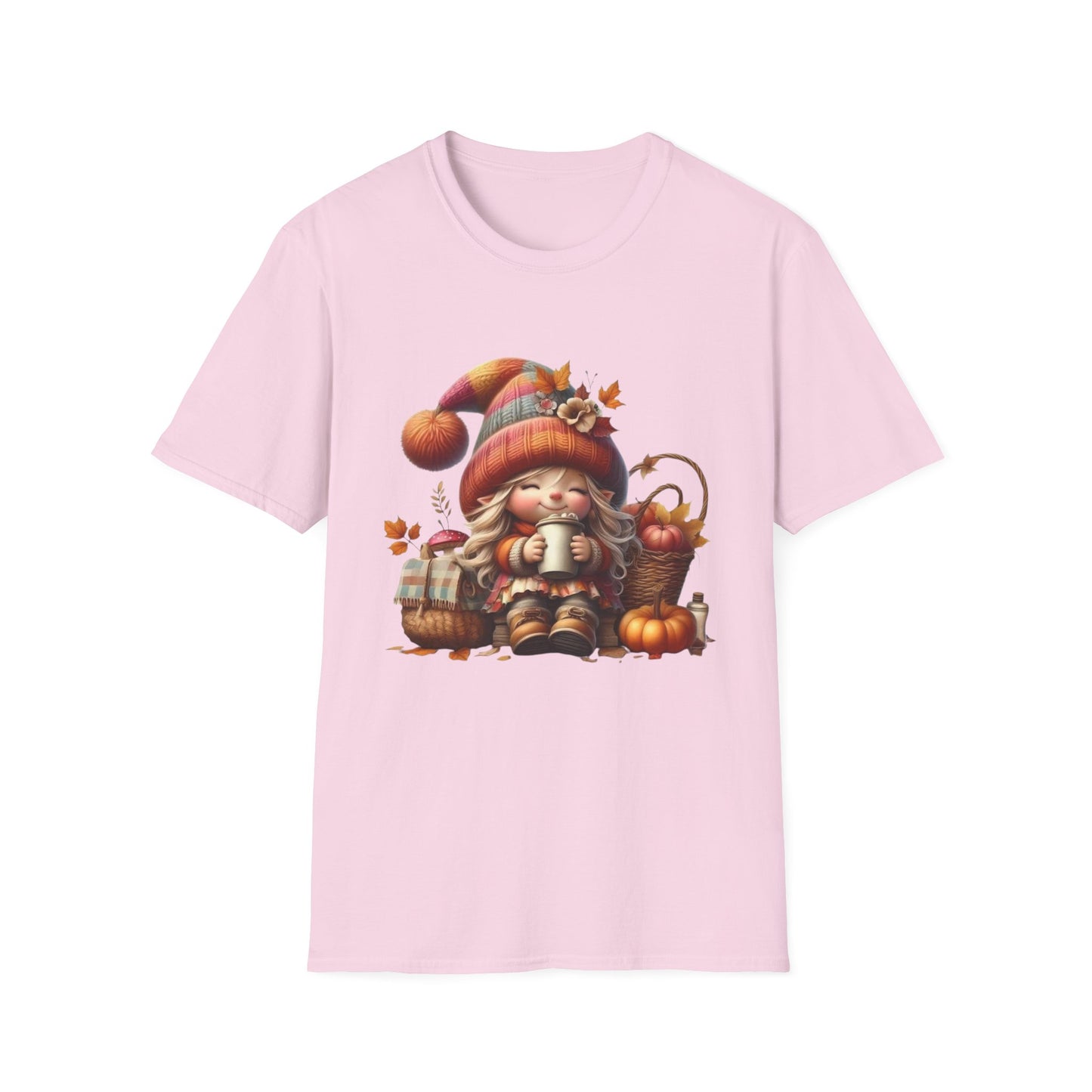 “Cozy Cup Gnome” Tee – Autumn Hearth Edition