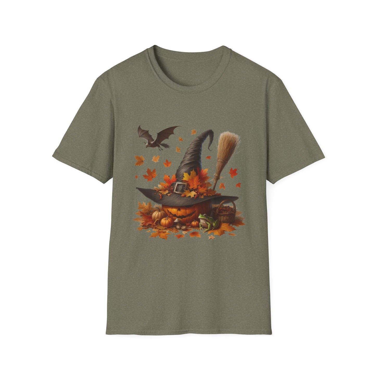 “Pumpkin Witch’s Harvest” Tee – Autumn Familiar Edition