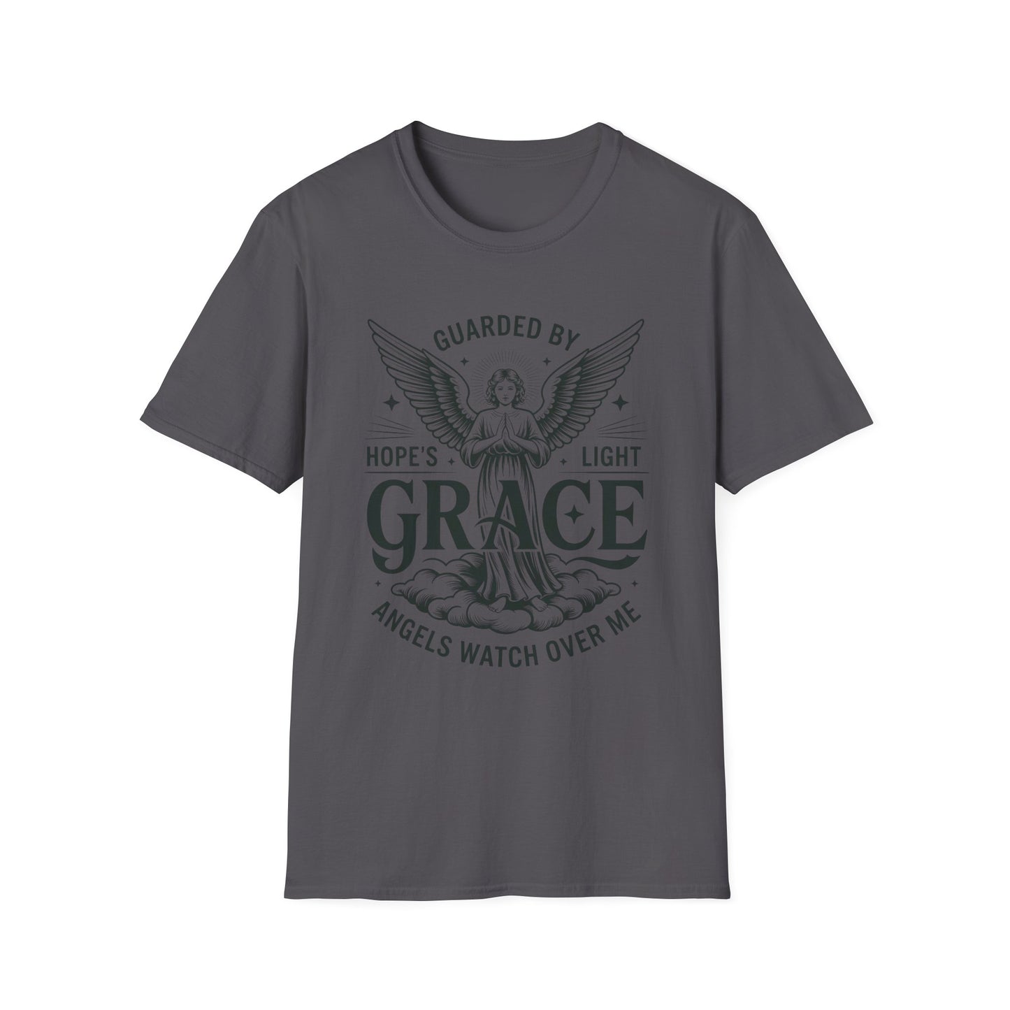 Guarded by Grace – Angel Prayer Tee with Hope & Light