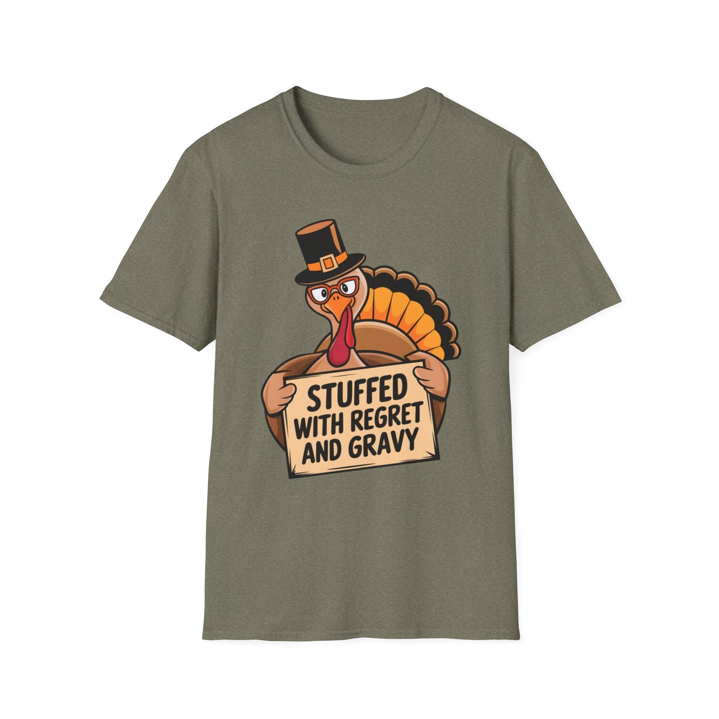 Stuffed With Regret and Gravy – Turkey Therapy Edition Short Sleeve Tee