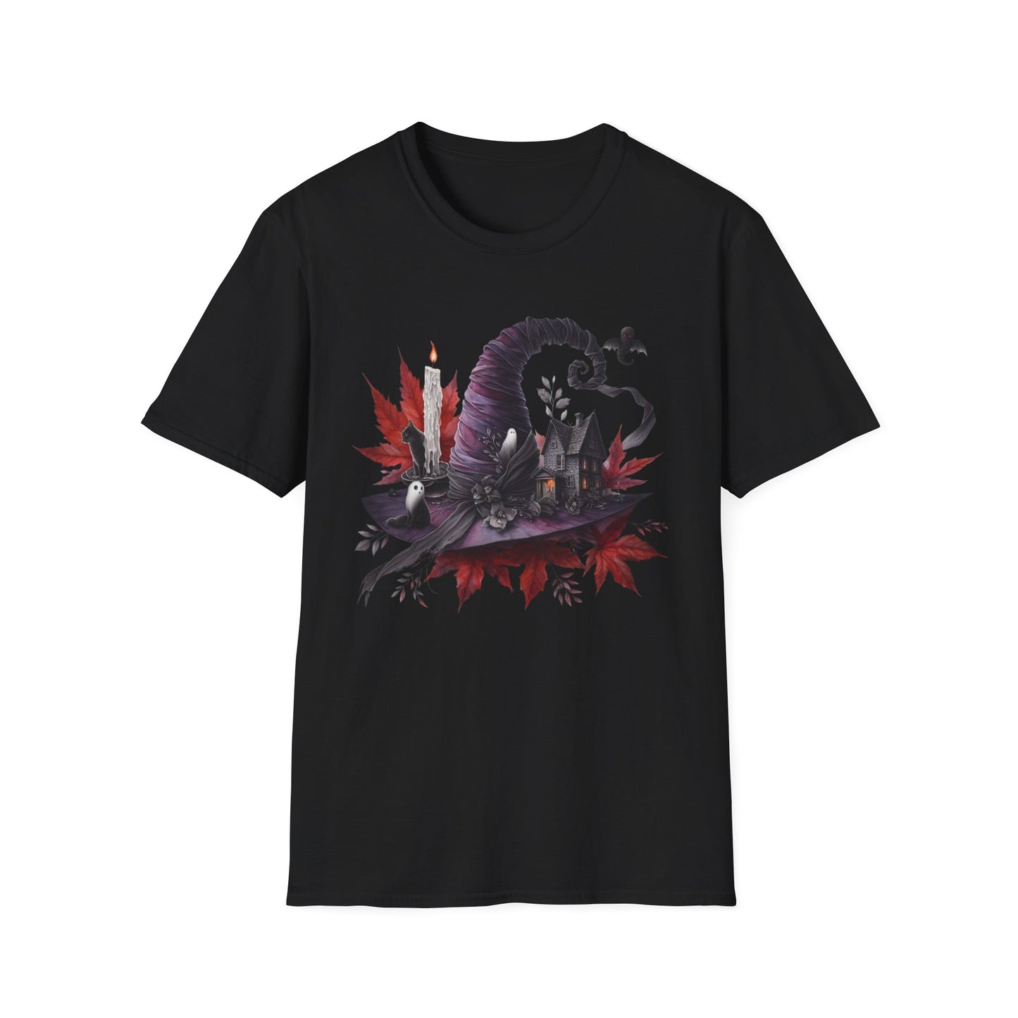 “Witch’s Hat & Haunted Companions” Tee – Autumn Enchantment Edition