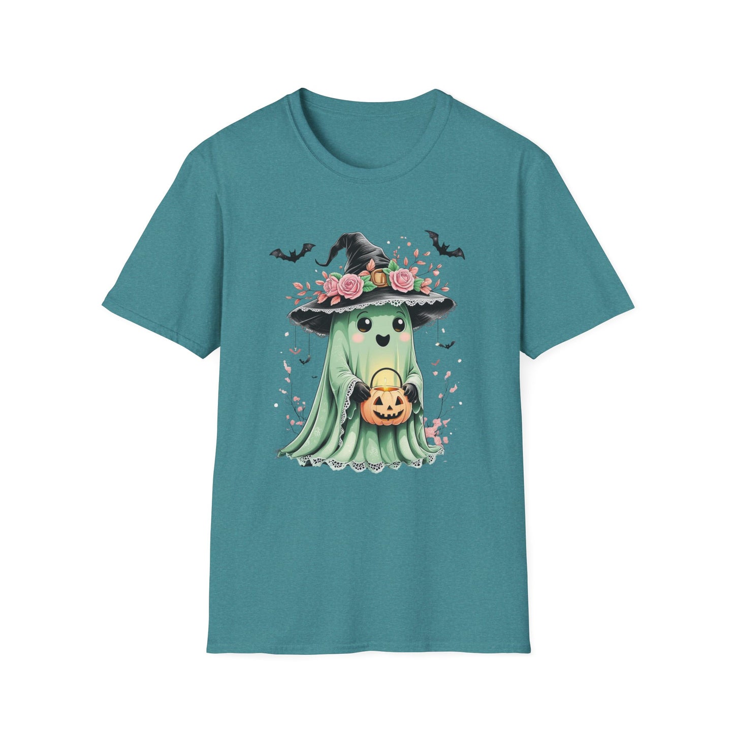 “Masquerade Ghost” Tee – Mint & Midnight Bloom Edition