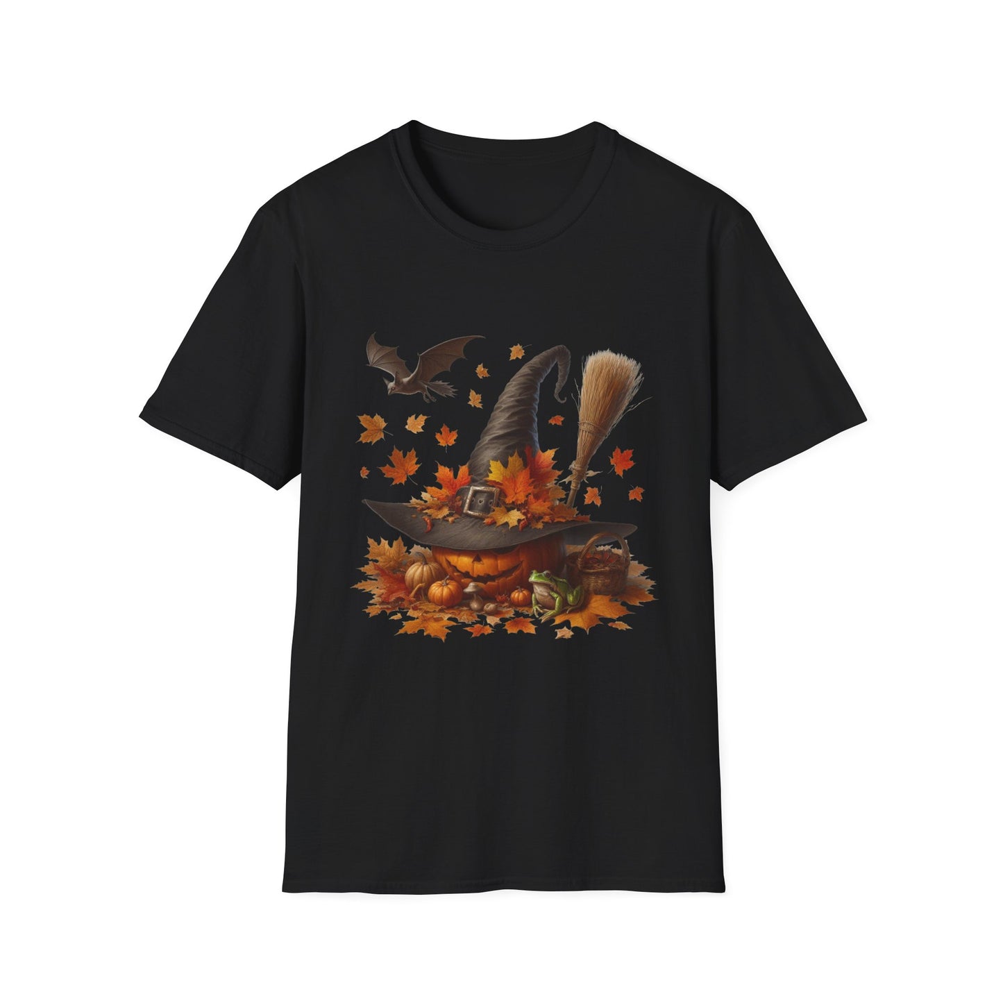 “Pumpkin Witch’s Harvest” Tee – Autumn Familiar Edition