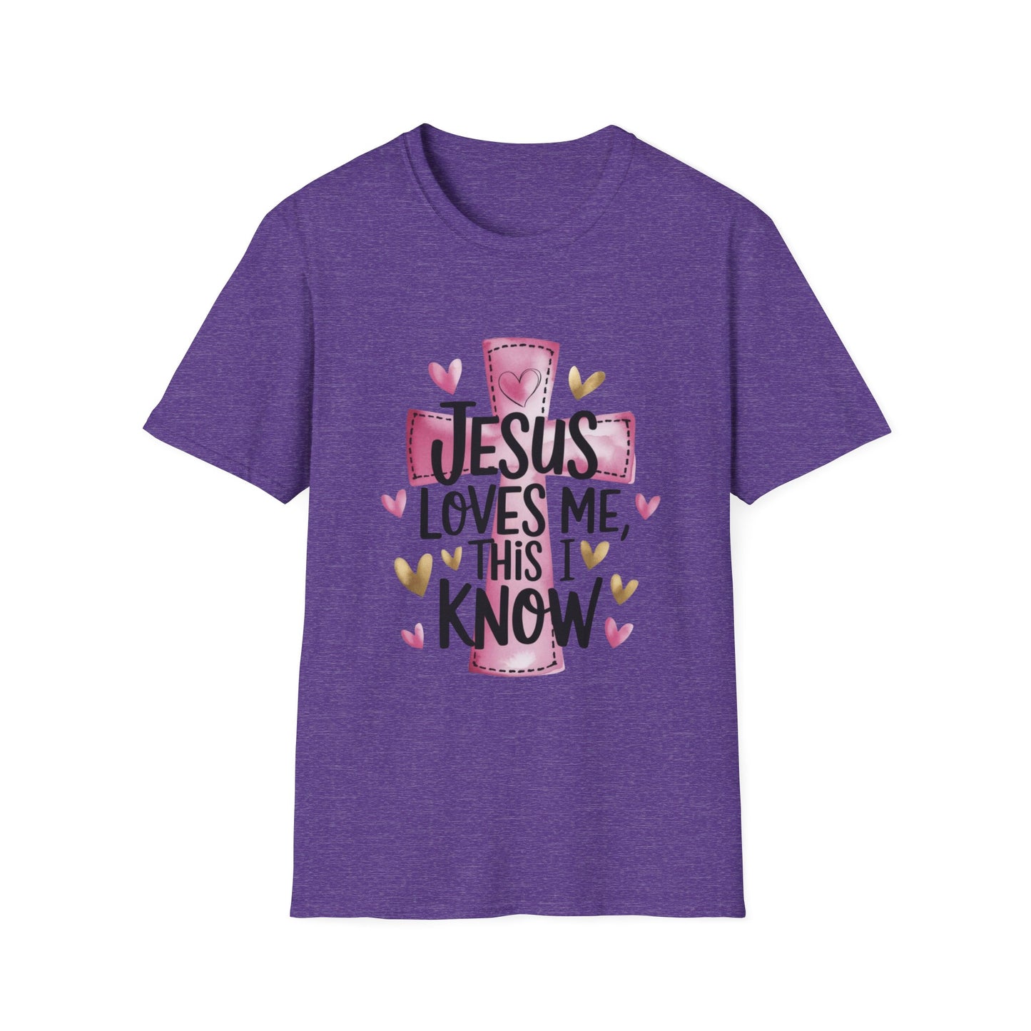 Jesus Loves Me Tee – Heart & Cross Edition