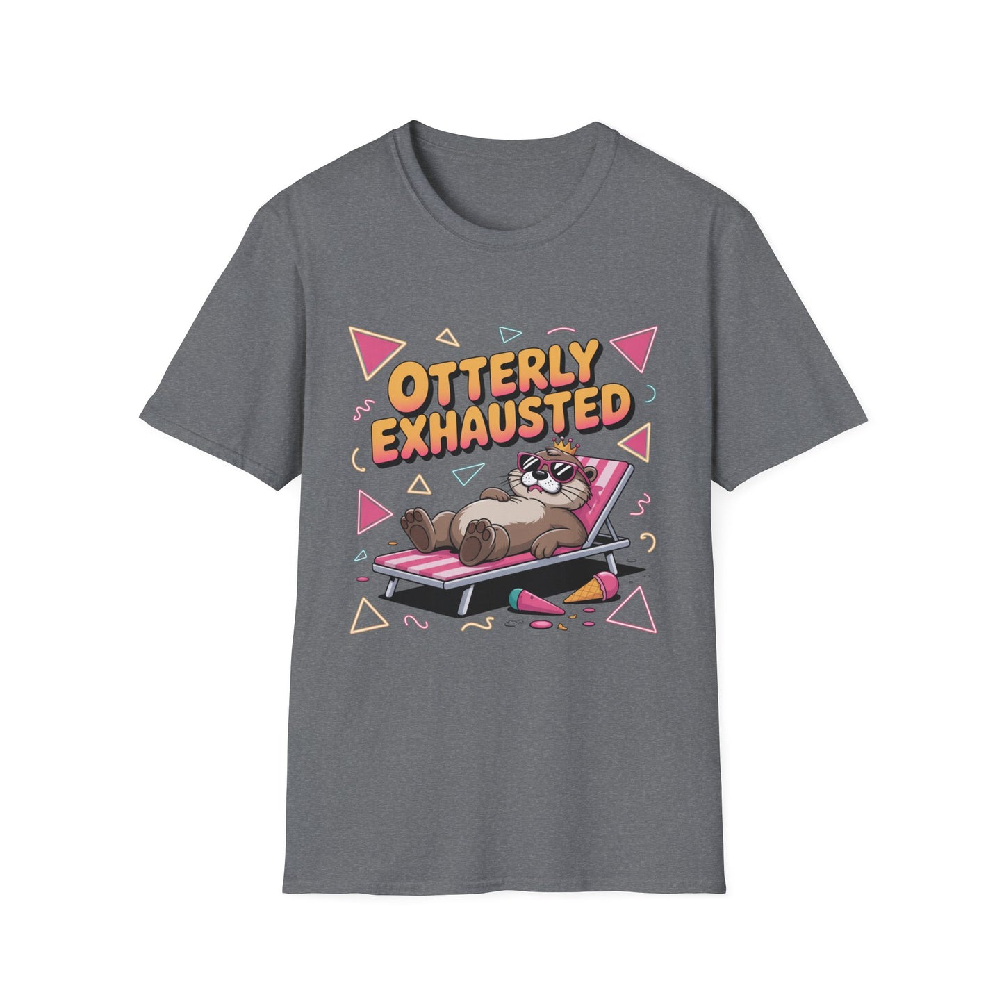 Otterly Exhausted Tee – Crowned, Crashed, and Cute